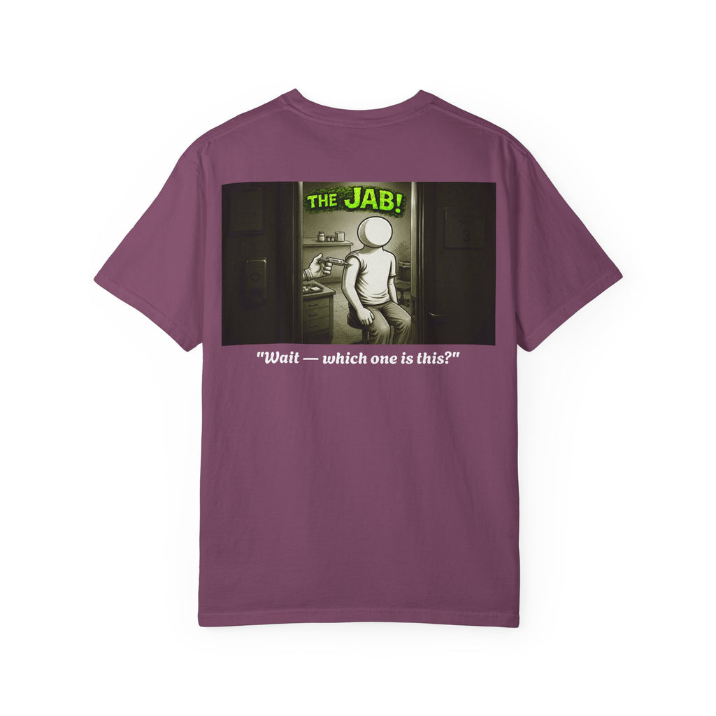 I Survived 2020 — PANDEMIC S1:E3: "The Jab!" Unisex Garment-Dyed T-shirt