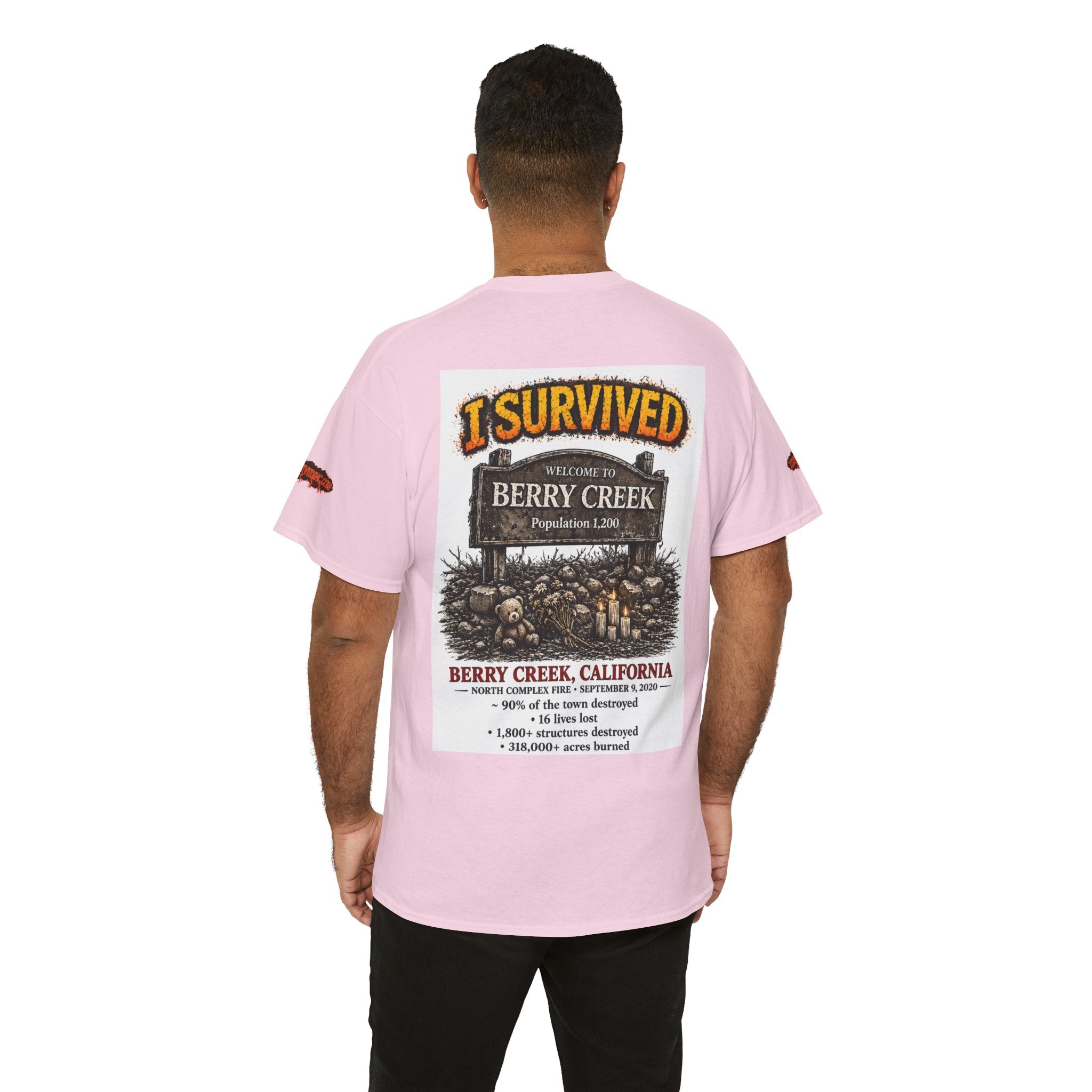 I Survived 2020 — S2:E1 "Berry Creek" | Wildfire Edition Memorial Unisex Heavy Cotton Tee (SPECIAL EDITION)