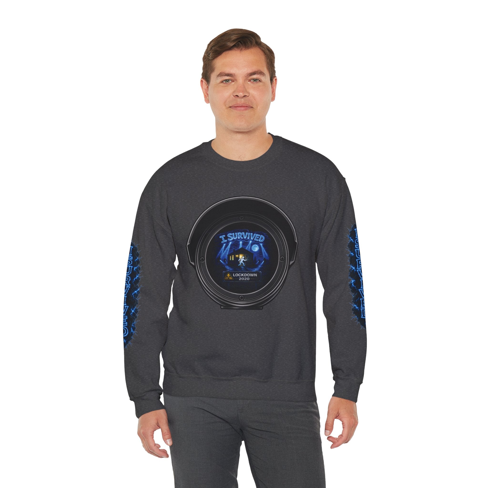 I Survived 2020 — Director's Cut S3:E3 "Remote Schooling" | Lockdown Edition Documentary Unisex Heavy Blend™ Crewneck Sweatshirt