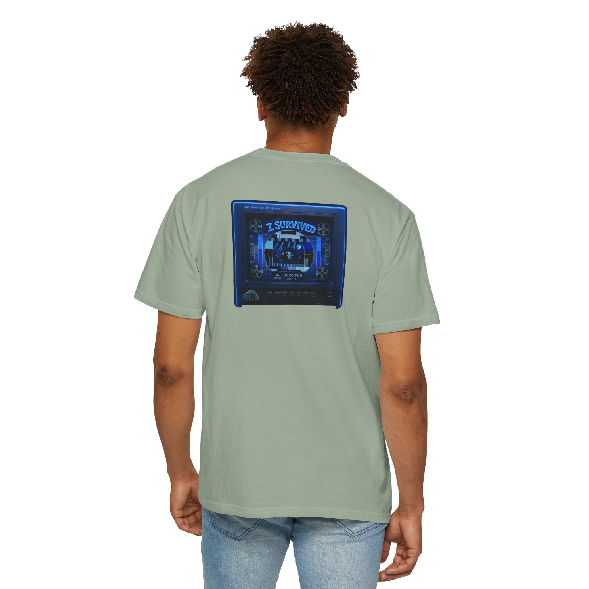 I Survived 2020 — "Please Stand By" Test Pattern Tee Lockdown Special Edition Summer Exclusive Unisex Garment-Dyed T-shirt