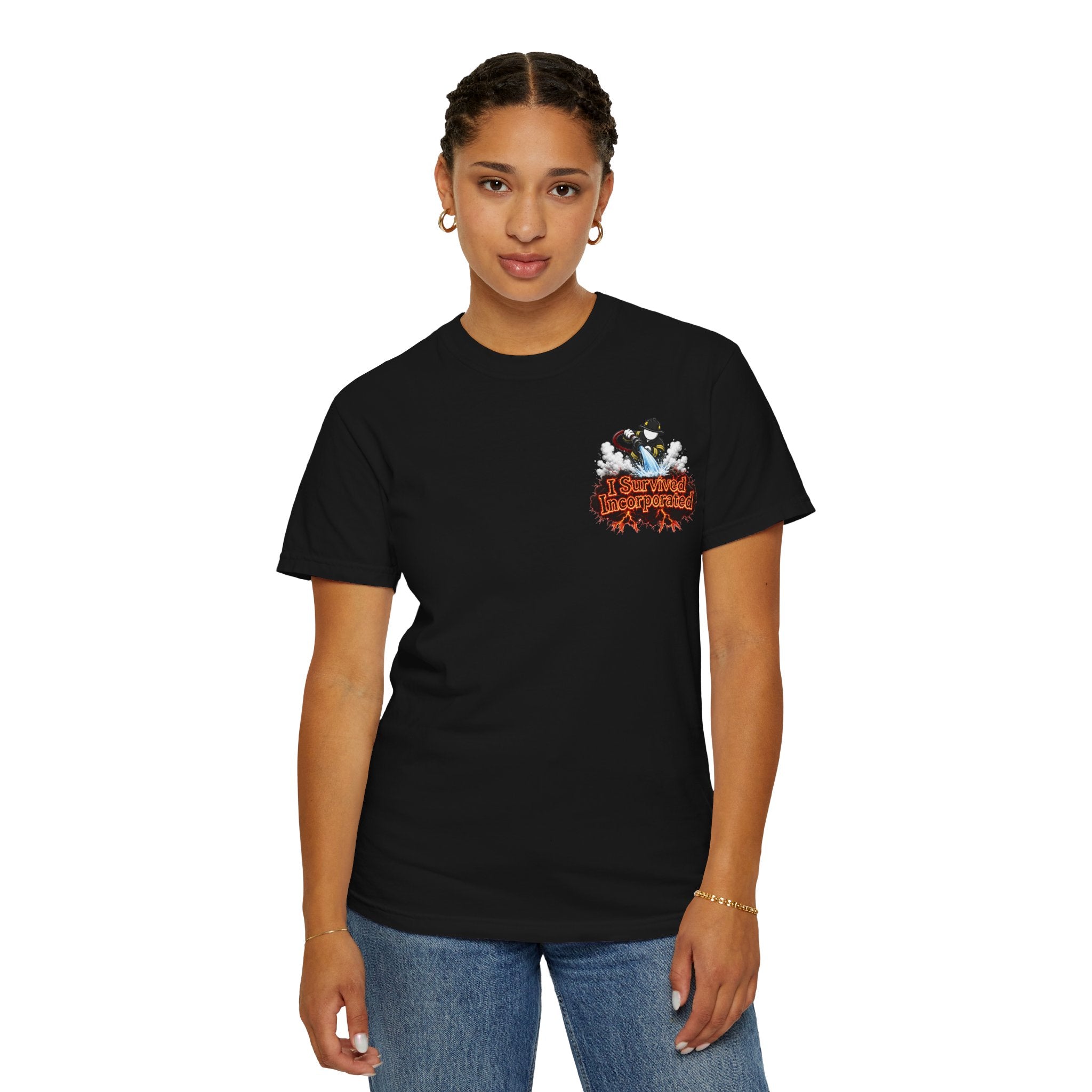 I Survived 2020 — "Please Stand By" Test Pattern Tee Wildfire Signal Edition Summer Premiere Unisex Garment-Dyed T-shirt