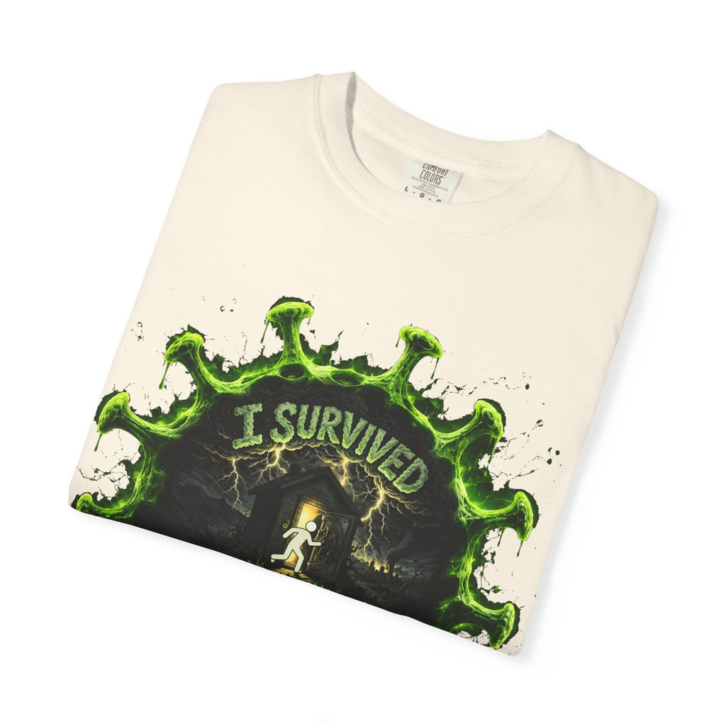 I Survived 2020 — Director's Cut S1:E3 "The Jab!" | Pandemic Edition Unisex Garment-Dyed T-shirt