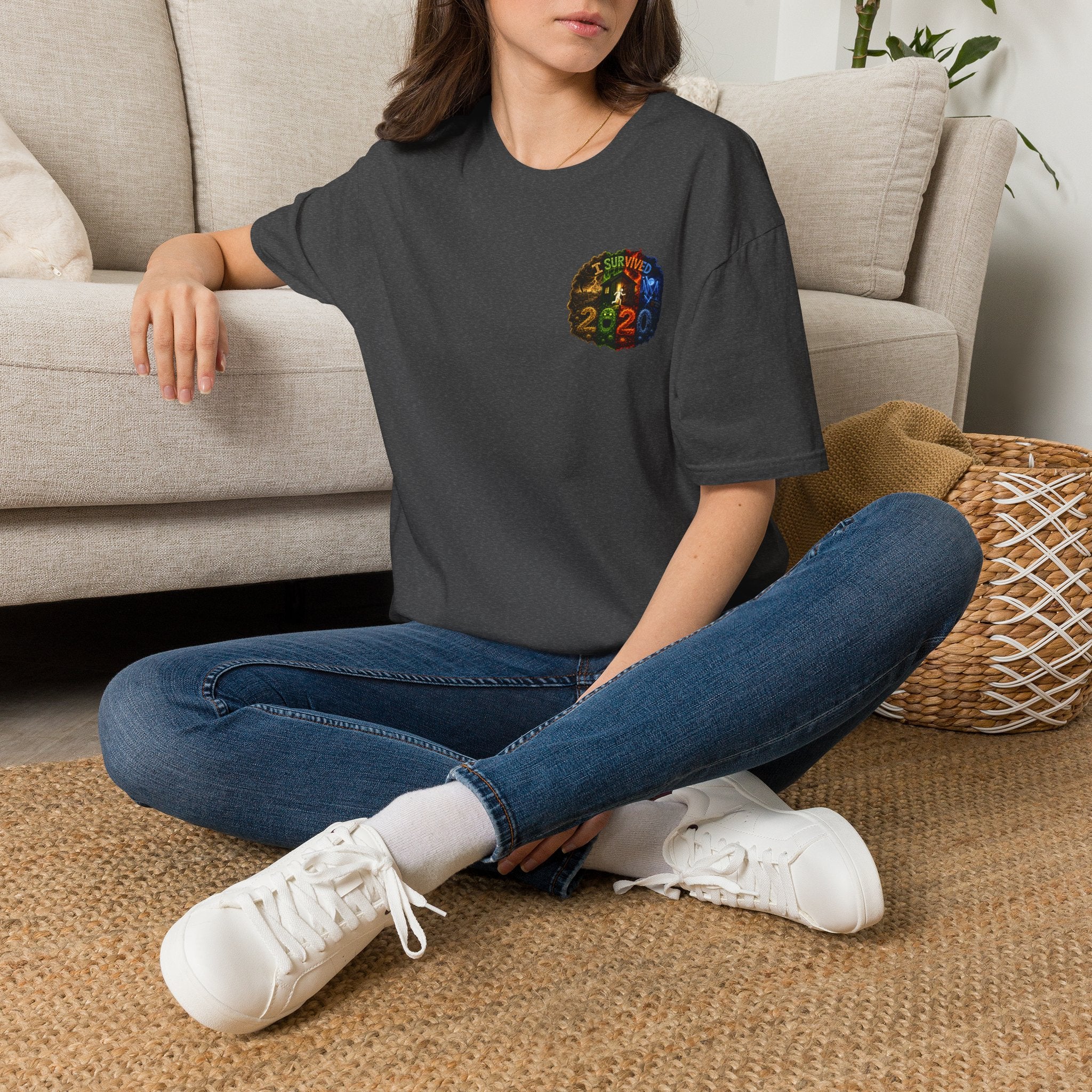 I Survived 2020 — "No Signal" Test Pattern Tee Alien Broadcast Finale Summer Premiere Unisex Softstyle T-Shirt