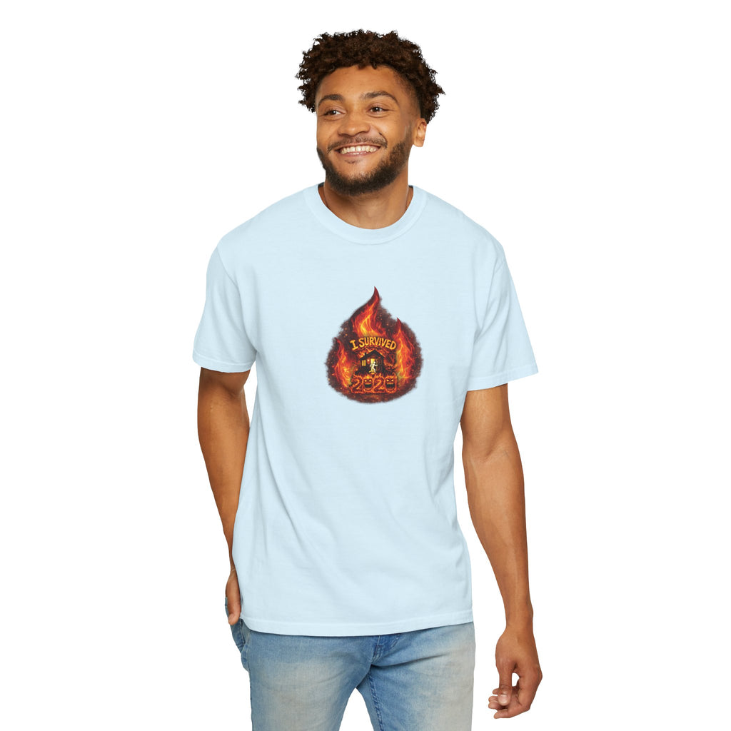 I Survived 2020 — WILDFIRES S2:E4: Director's Cut "Western U.S. Wildfire Season" Memorial Unisex Garment-Dyed T-shirt