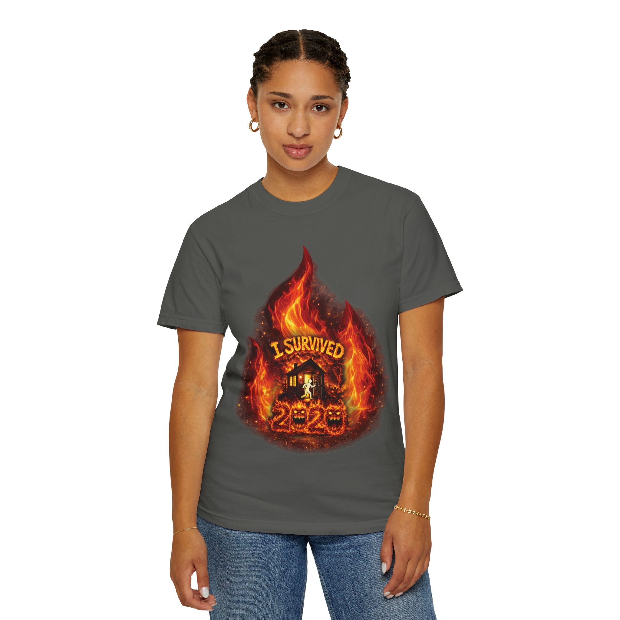 I Survived 2020 — Director's Cut S2:E1 "Berry Creek" | Wildfire Edition Memorial Unisex Garment-Dyed T-shirt
