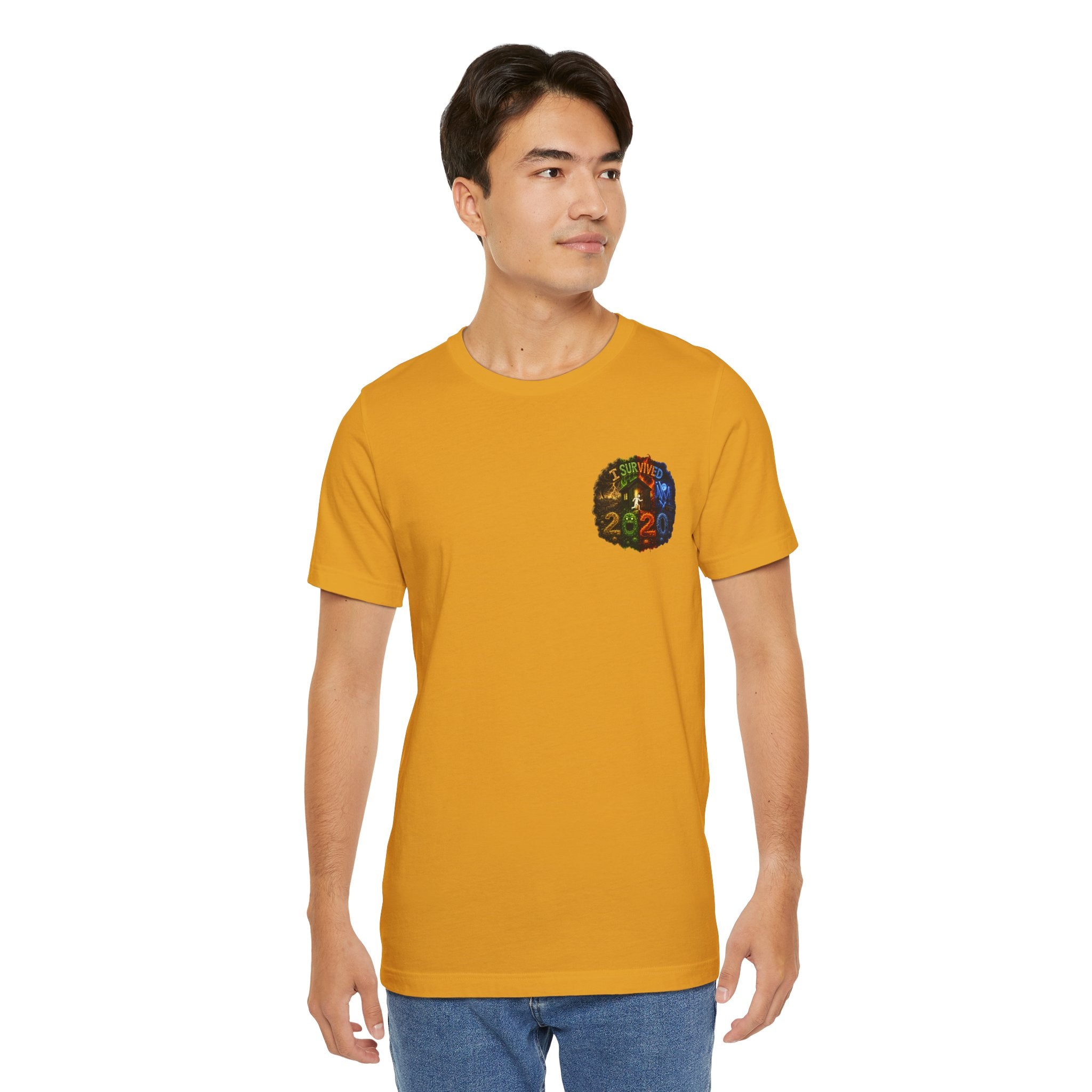 I Survived 2020 — "No Signal" Test Pattern Tee Alien Broadcast Finale Summer Premiere Unisex Jersey Short Sleeve Tee