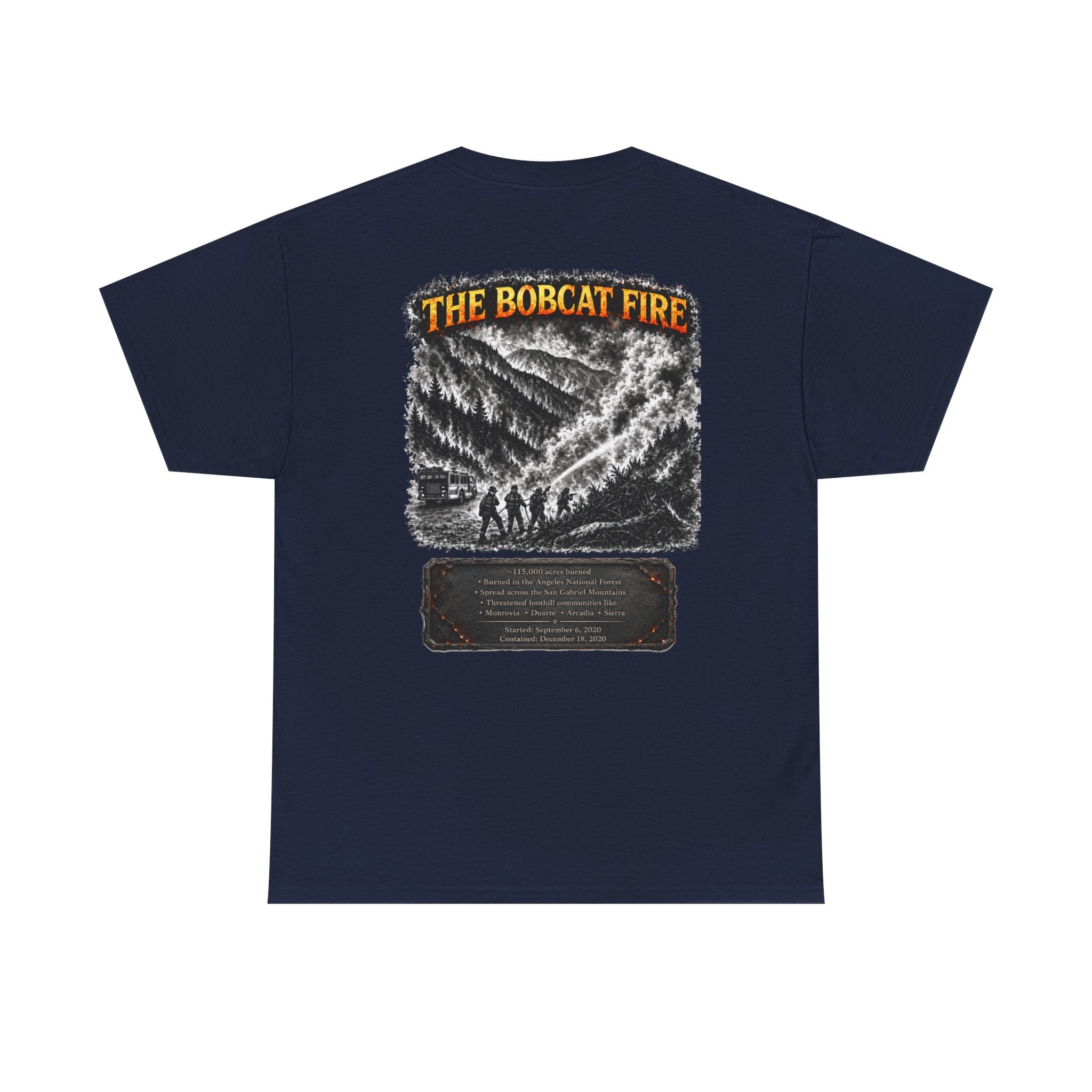 I Survived 2020 — Director's Cut S2:E2 "The Bobcat Fire" | Wildfire Edition Memorial Unisex Heavy Cotton Tee