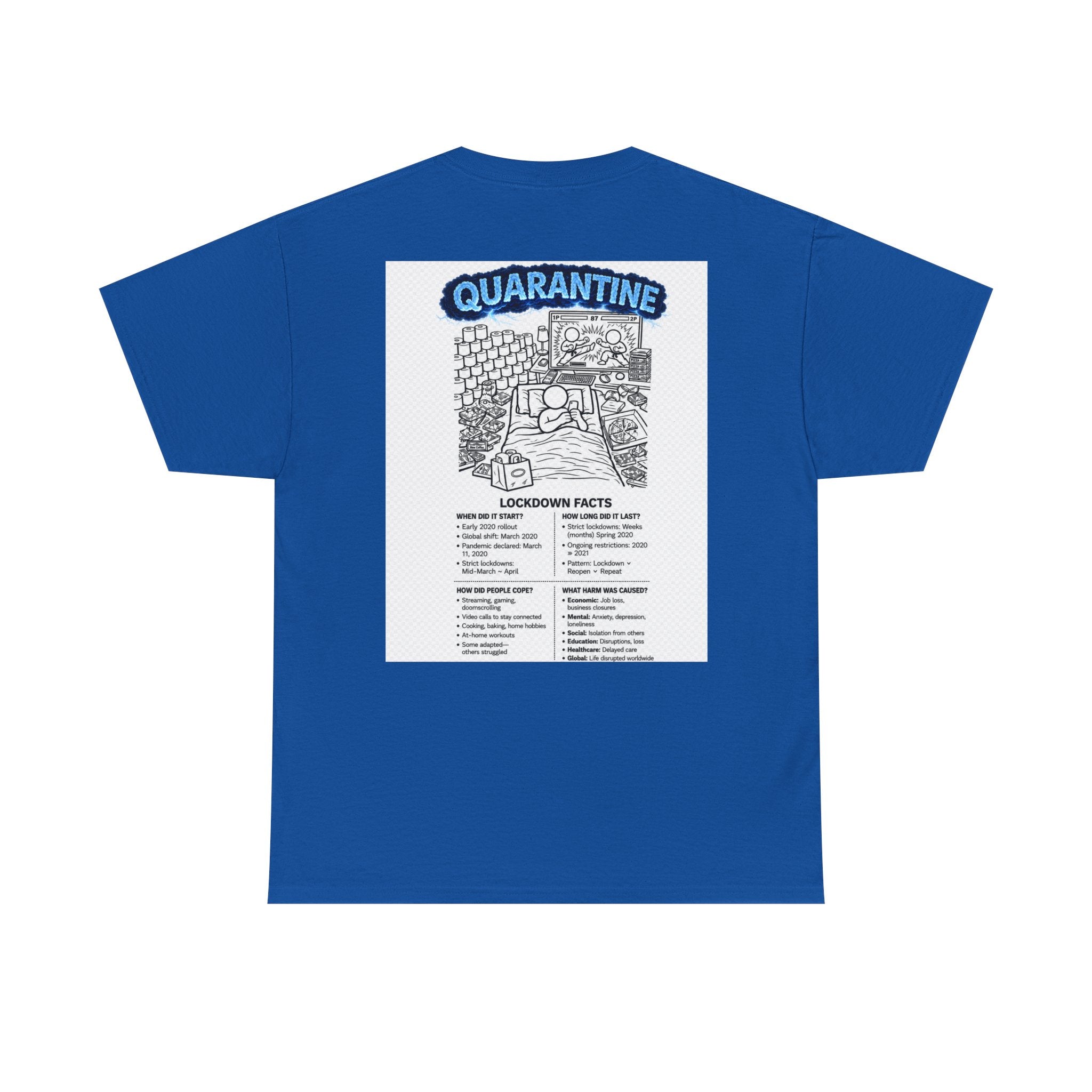 Copy of  I Survived 2020 — S3:E1 "Quarantine" | Lockdown Edition Documentary Unisex Heavy Cotton Tee