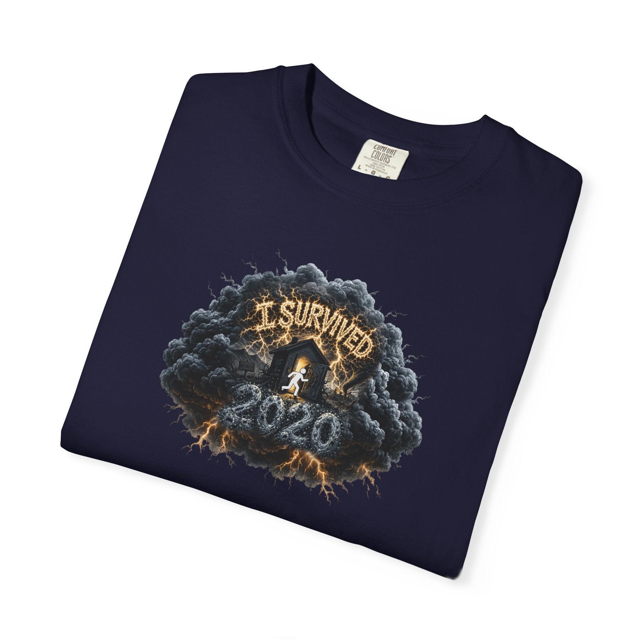 I Survived 2020 — Original PILOT Design: Director's Cut Unisex Garment-Dyed T-shirt