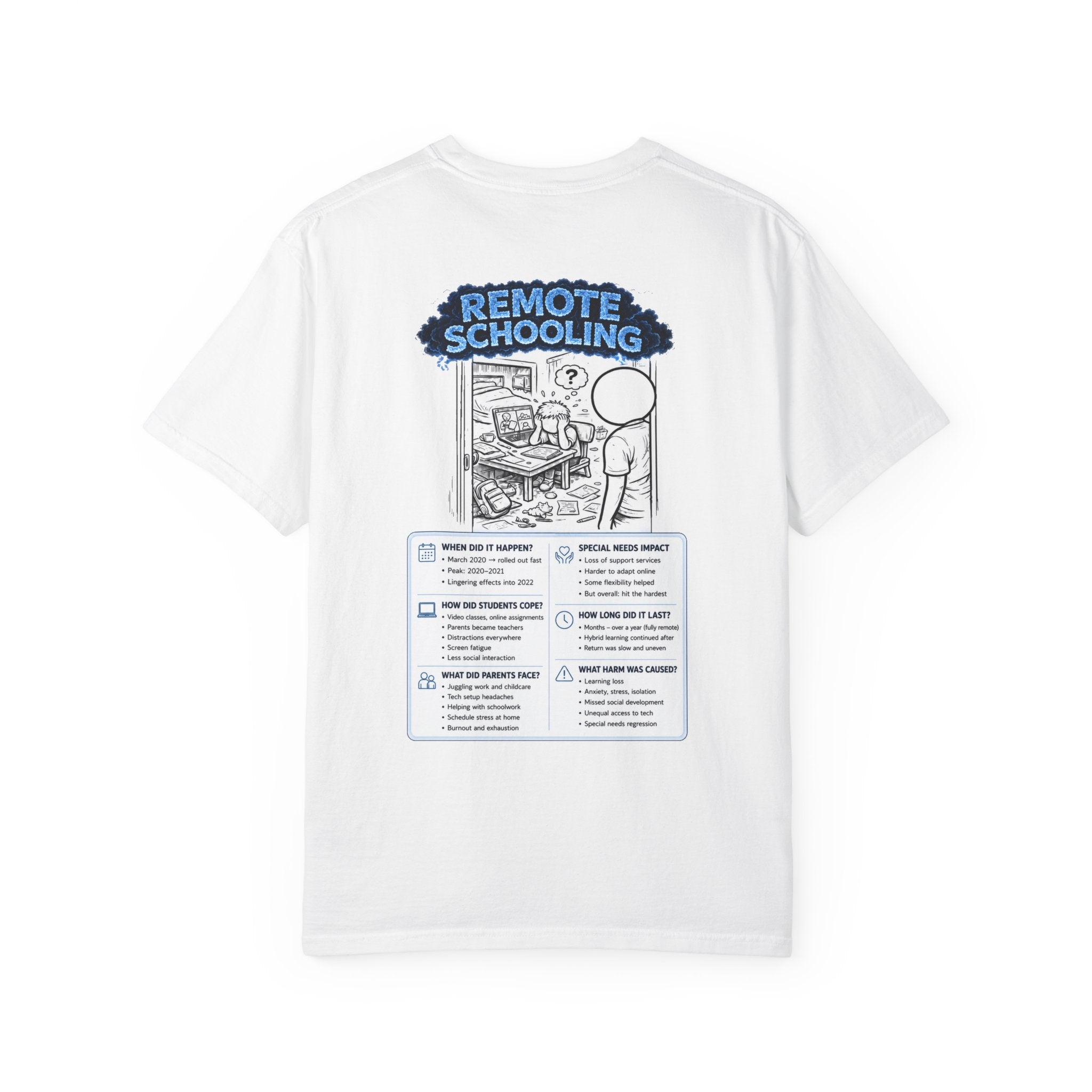 I Survived 2020 — Director's Cut S3:E3 "Remote Schooling" | Lockdown Edition Documentary Unisex Garment-Dyed T-shirt