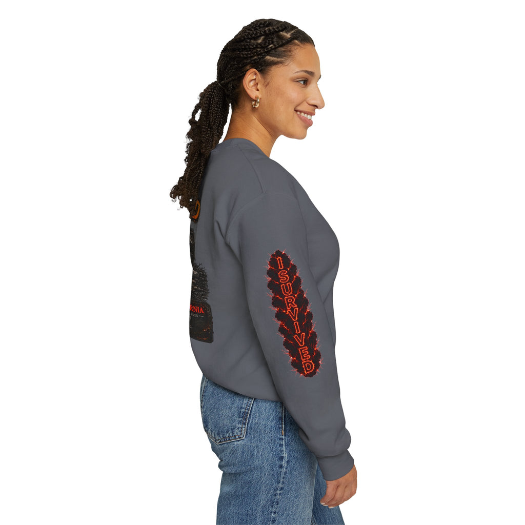 I Survived 2020 — WILDFIRES S2:E1: Director's Cut "Berry Creek" Memorial Unisex Heavy Blend™ Crewneck Sweatshirt