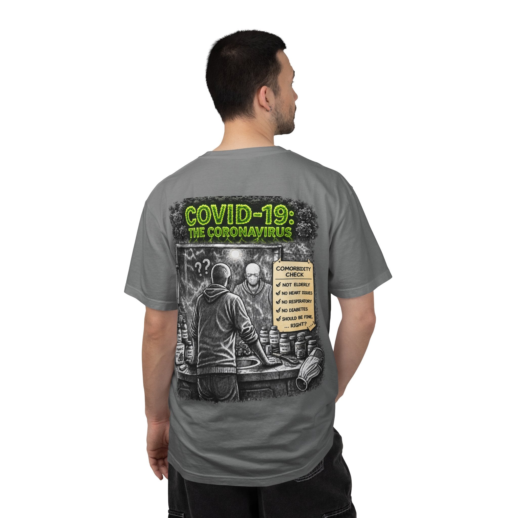 I Survived 2020 — Director's Cut S1:E1 "COVID-19: The Coronavirus" | Pandemic Edition Unisex Garment-Dyed T-shirt
