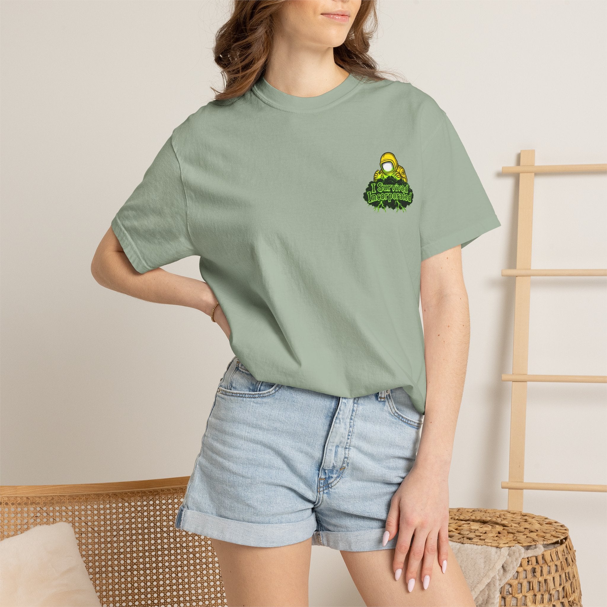 I Survived 2020 — "Please Stand By" Test Pattern Toxic Signal Tee Summer Premiere Unisex Garment-Dyed T-shirt