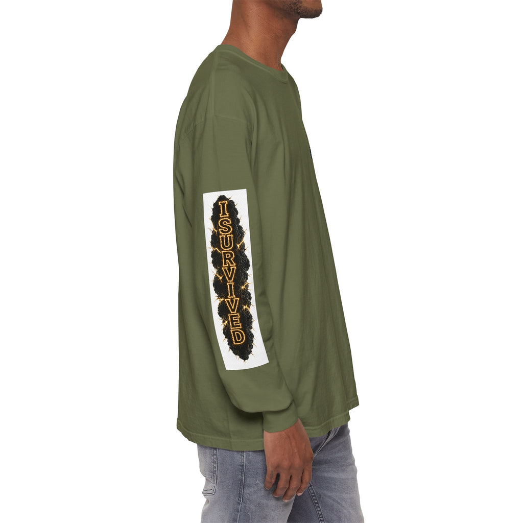 I Survived 2020 — "Please Stand By" Test Pattern Tee Special Edition Summer Premier Unisex Garment-Dyed Long Sleeve T-Shirt