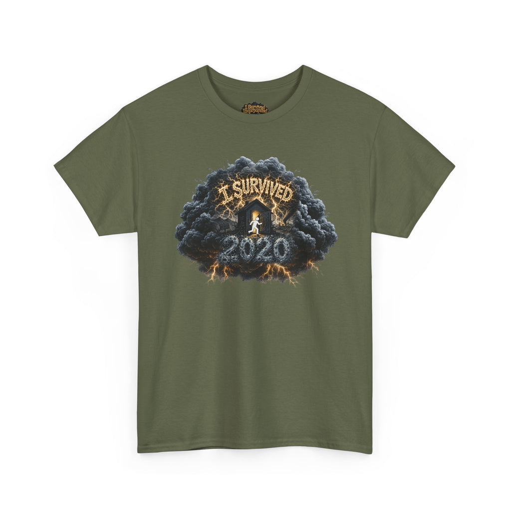 I Survived 2020 —  Deriector's Cut Original Design Teaser Tee | Season 1 Premiere Drop Unisex Heavy Cotton Tee