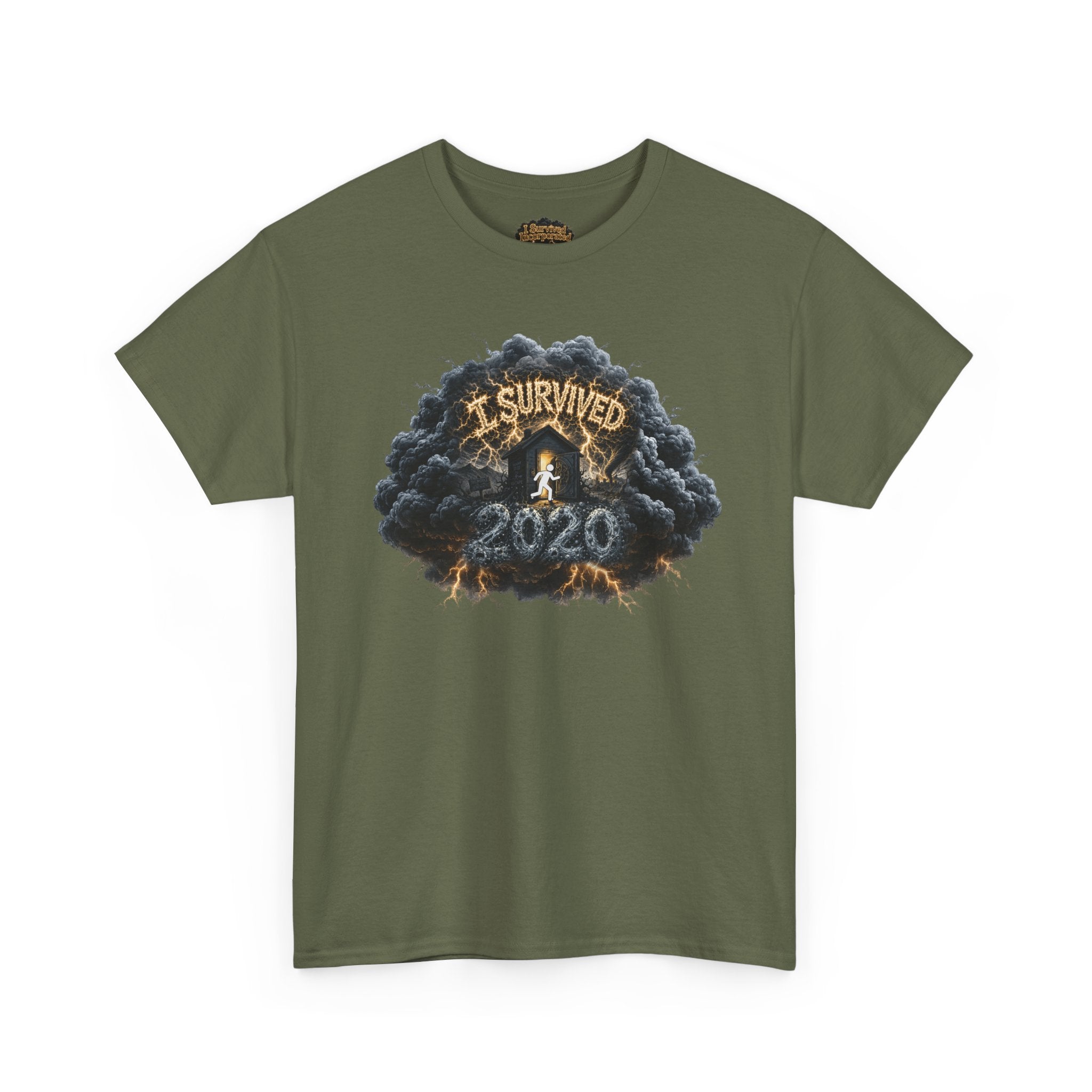 I Survived 2020 —  Deriector's Cut Original Design Teaser Tee | Season 1 Premiere Drop Unisex Heavy Cotton Tee
