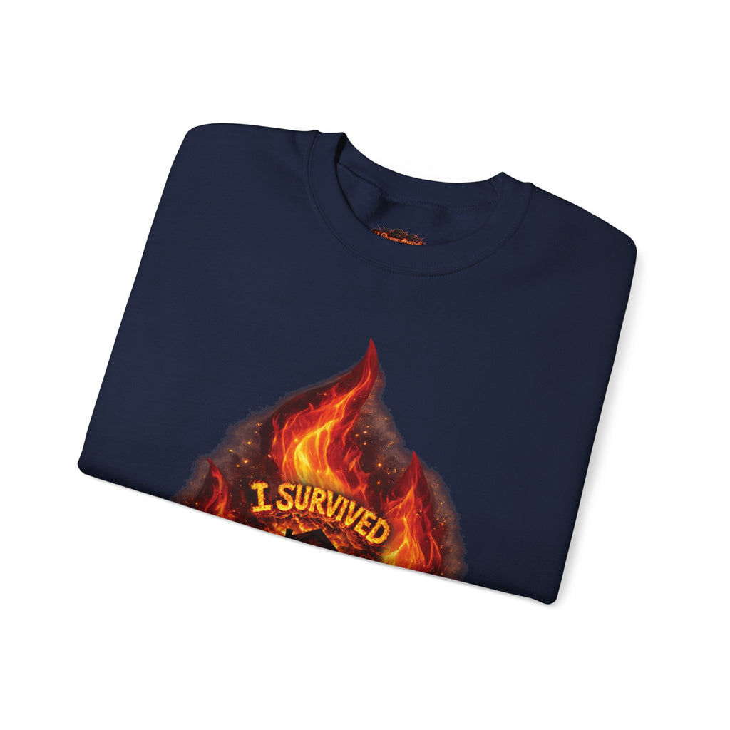 I Survived 2020 — Director's Cut S2:E2 "The Bobcat Fire" | Wildfire Edition Memorial Unisex Heavy Blend™ Crewneck Sweatshirt