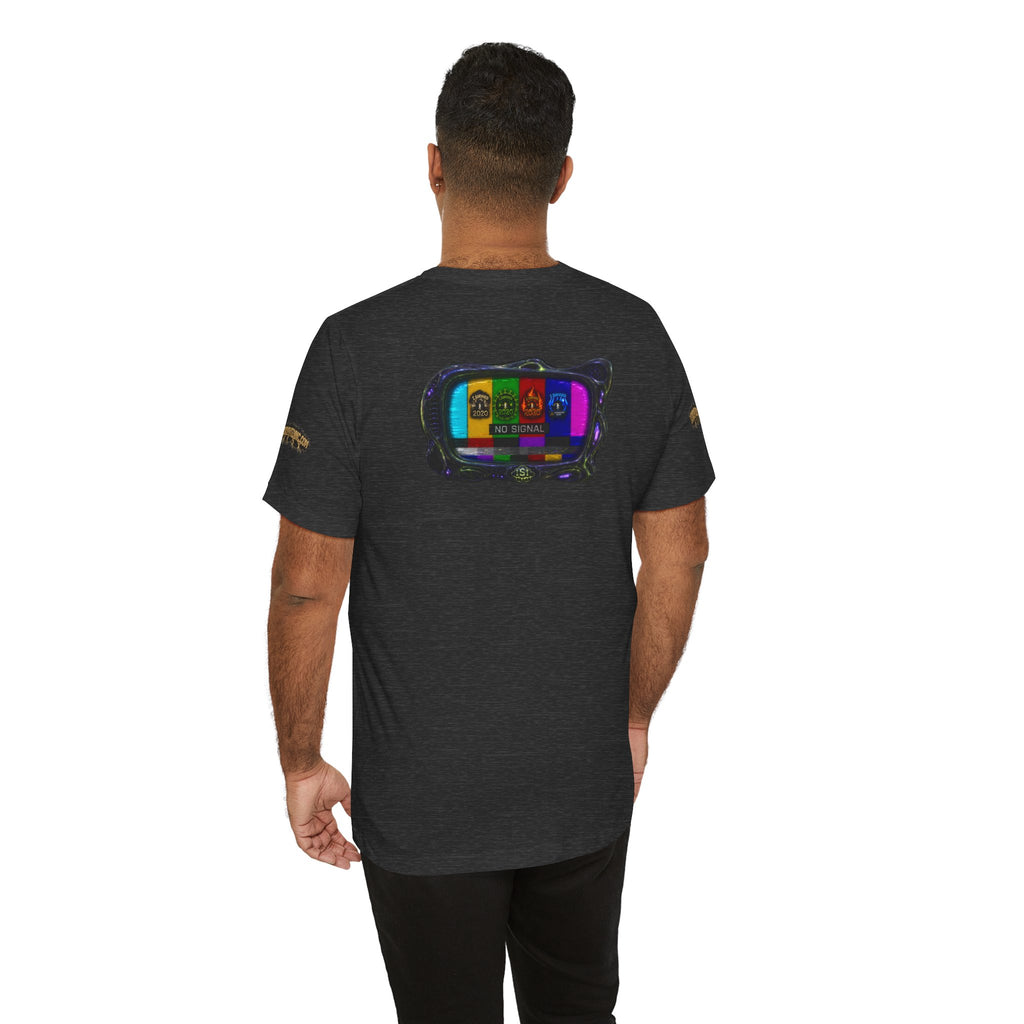 I Survived 2020 — "No Signal" Test Pattern Tee Alien Broadcast Finale Summer Premiere Unisex Jersey Short Sleeve Tee