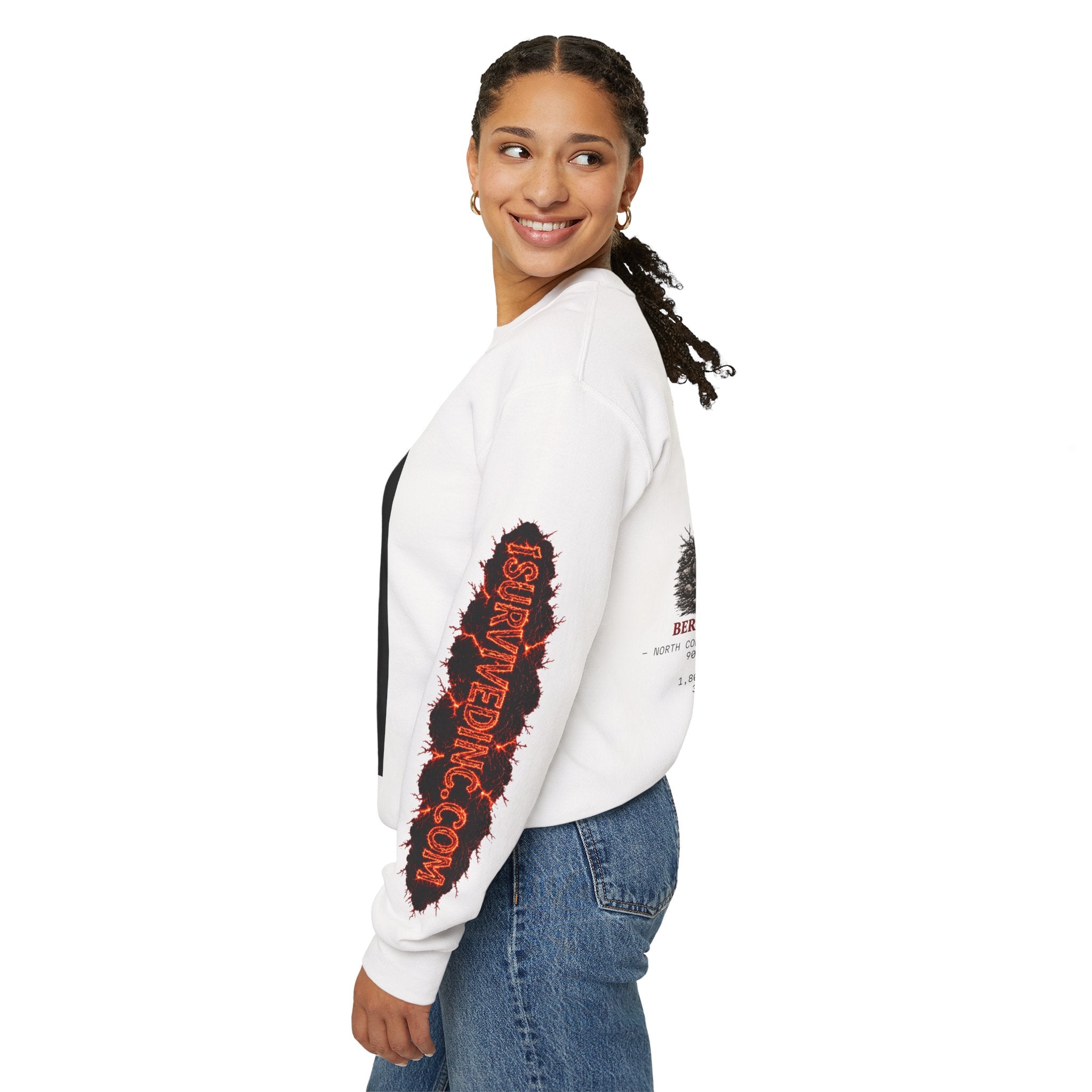 I Survived 2020 — S2:E1 "Berry Creek" | Wildfire Edition Memorial Unisex Heavy Blend™ Crewneck Sweatshirt