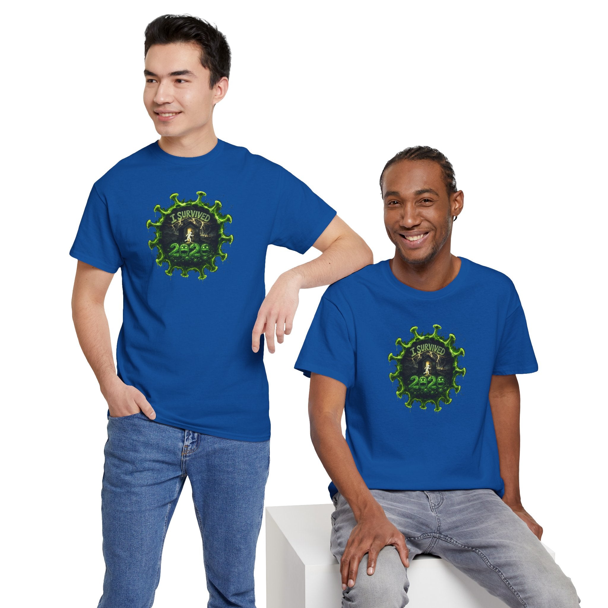 I Survived 2020 — PANDEMIC S1:E1: Director's Cut "COVID-19: The Coronavirus" Unisex Heavy Cotton Tee