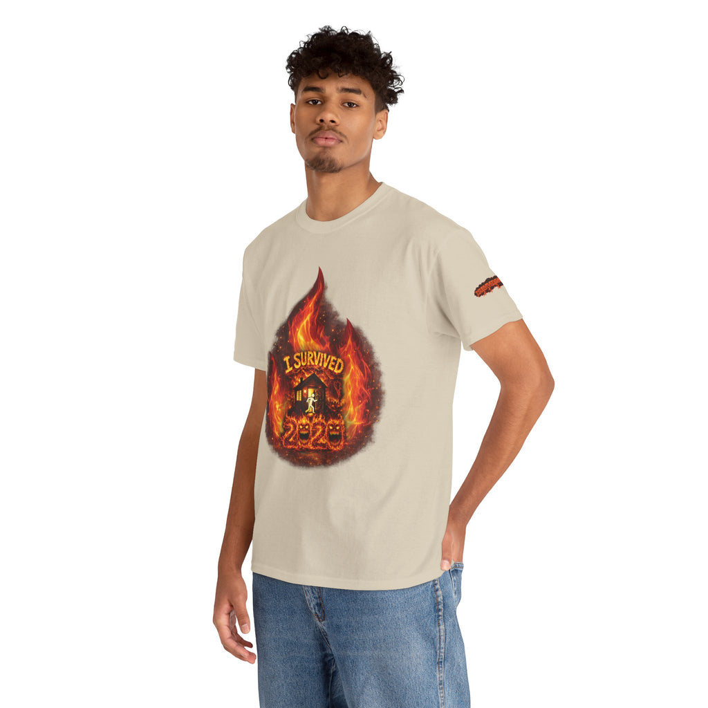 I Survived 2020 — Director's Cut S2:E1 "Berry Creek" | Wildfire Edition Memorial Unisex Heavy Cotton Tee (SPECIAL EDITION)