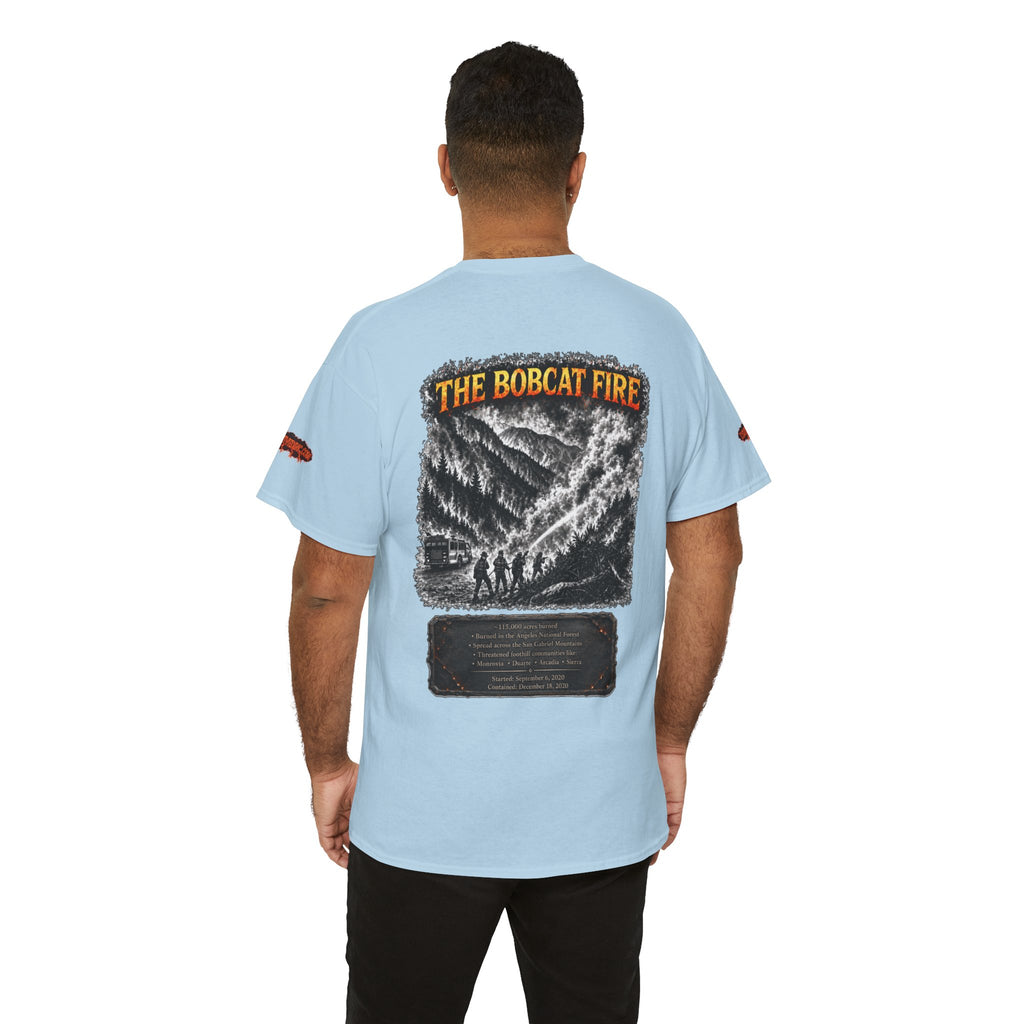I Survived 2020 — WILDFIRES S2:E2: Special Edition "The Bobcat Fire" Memorial Unisex Heavy Cotton Tee