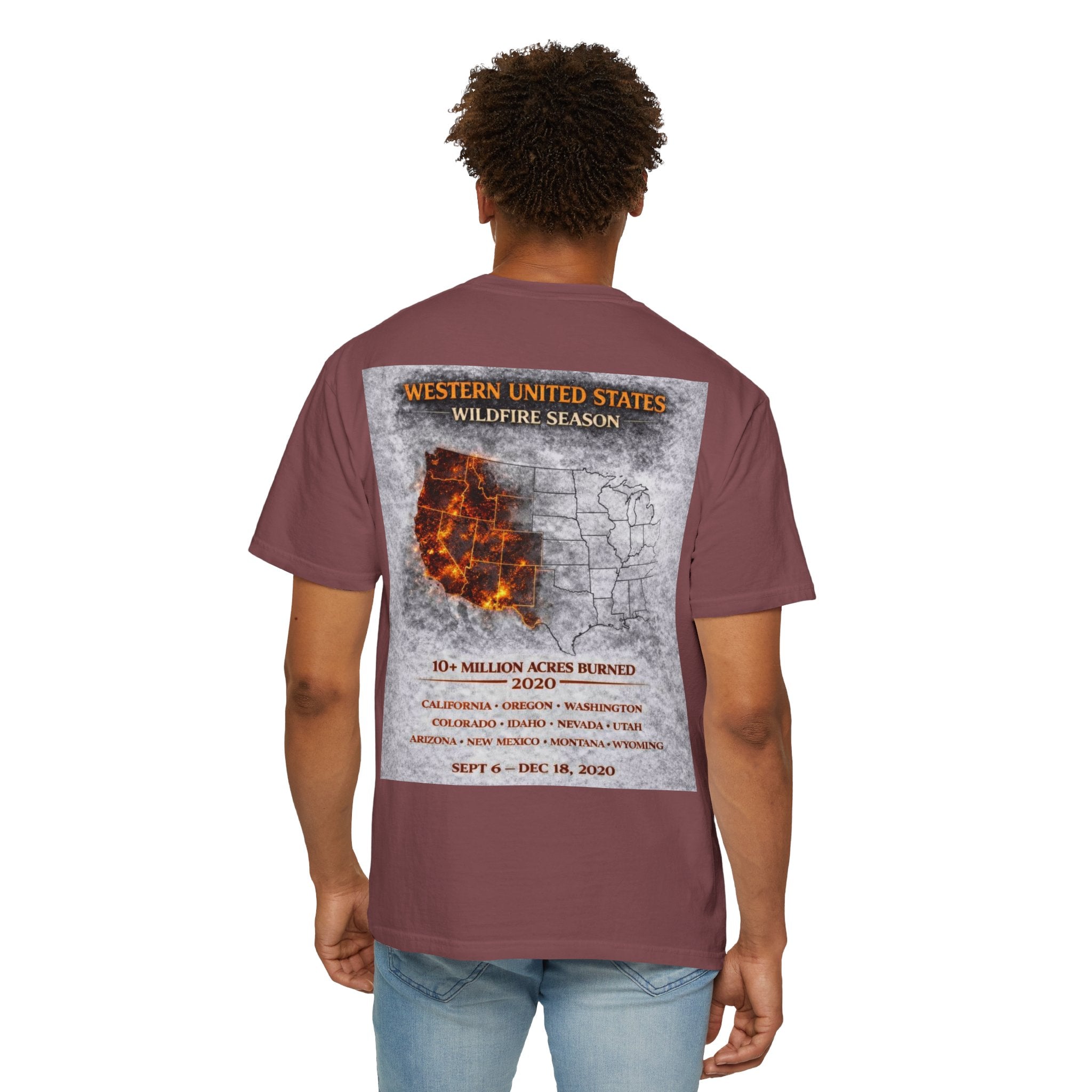 I Survived 2020 — WILDFIRES S2:E4: Director's Cut "Western U.S. Wildfire Season" Memorial Unisex Garment-Dyed T-shirt