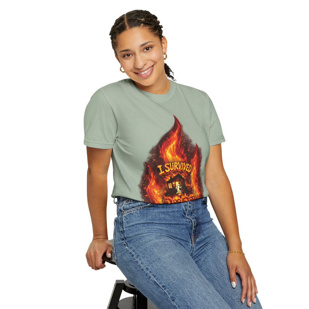 I Survived 2020 — Director's Cut S2:E4 "Western U.S. Wildfire Season" | Mid-Season Finale Pt. 1 | Wildfire Edition Memorial Unisex Garment-Dyed T-shirt