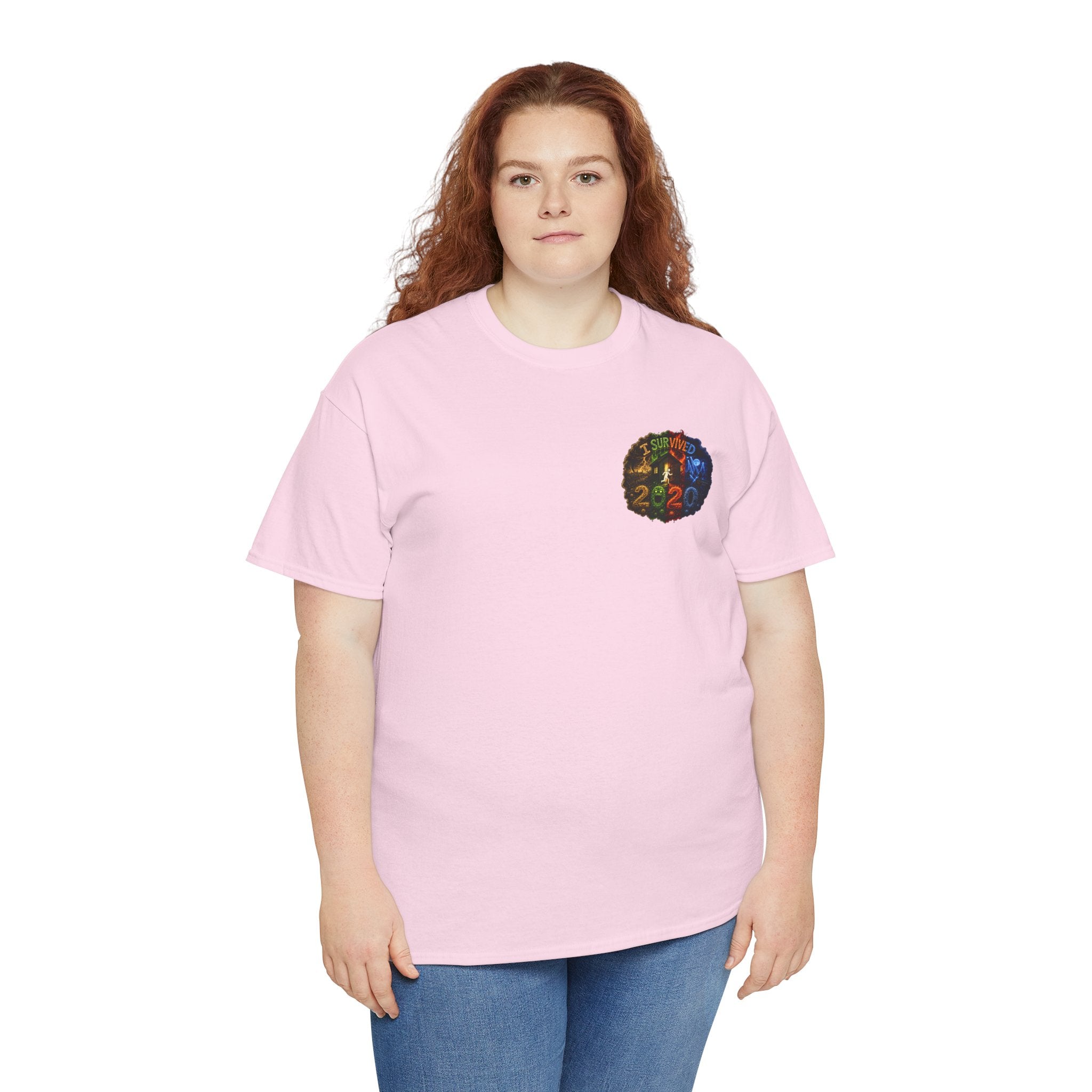 I Survived 2020 — "No Signal" Test Pattern Tee Alien Broadcast Finale Summer Premiere Unisex Heavy Cotton Tee