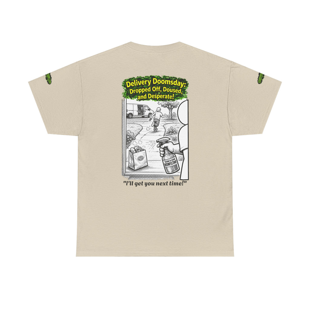 Sobreviví al 2020 — T1:E5 "El día del juicio final de las entregas" | Camiseta unisex de algodón pesado (Edición Pandemia) (EDICIÓN ESPECIAL)
