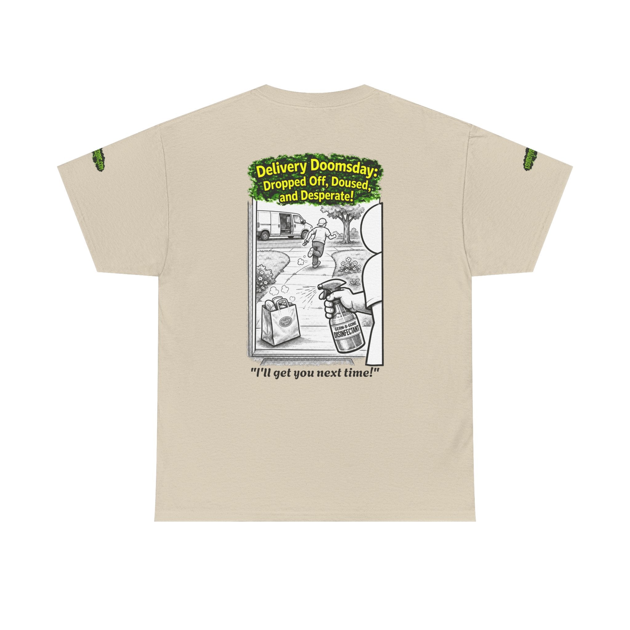 Sobreviví al 2020 — T1:E5 "El día del juicio final de las entregas" | Camiseta unisex de algodón pesado (Edición Pandemia) (EDICIÓN ESPECIAL)