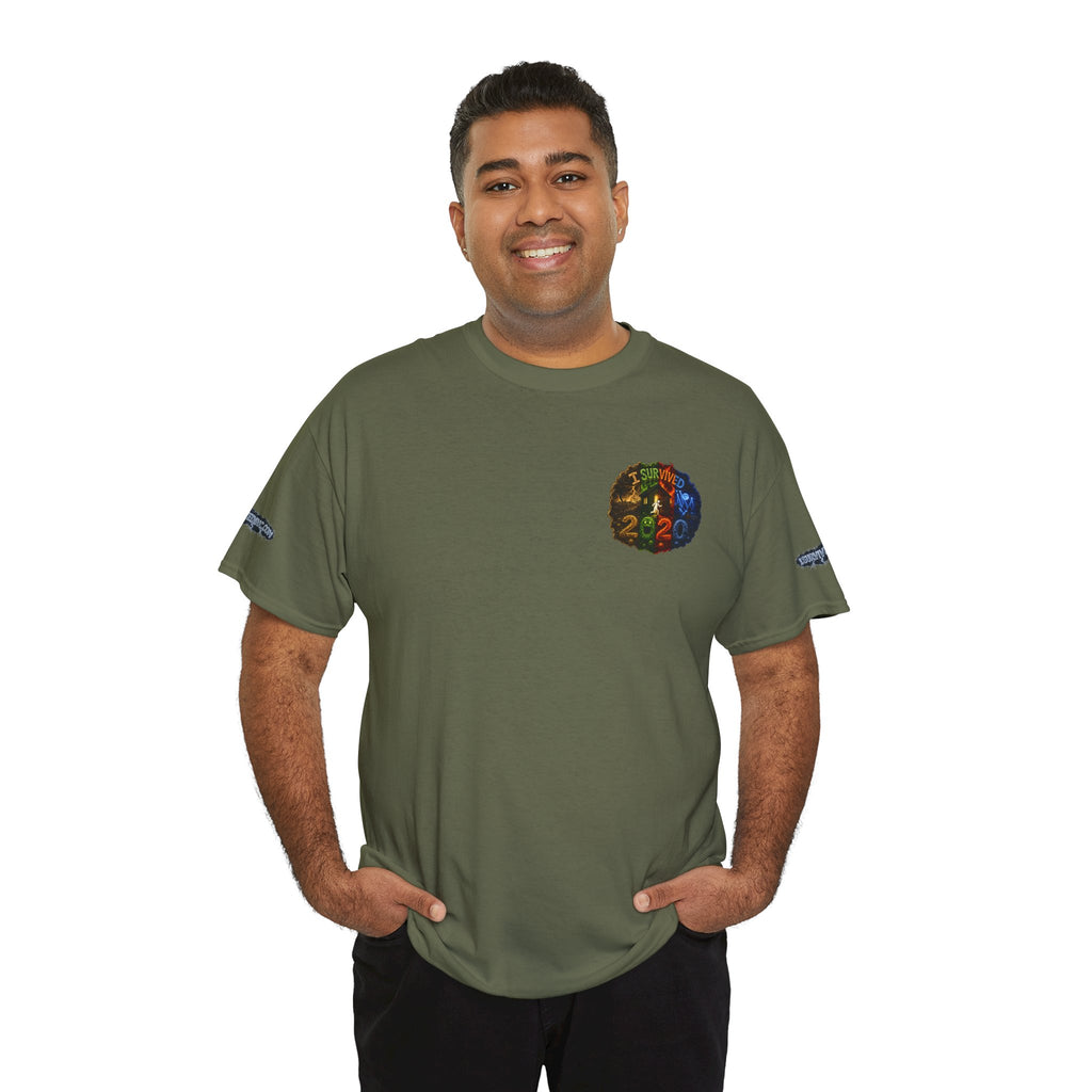 I Survived 2020 — "No Signal" Test Pattern Tee Alien Broadcast Finale Special Edition Summer Premiere Unisex Heavy Cotton Tee