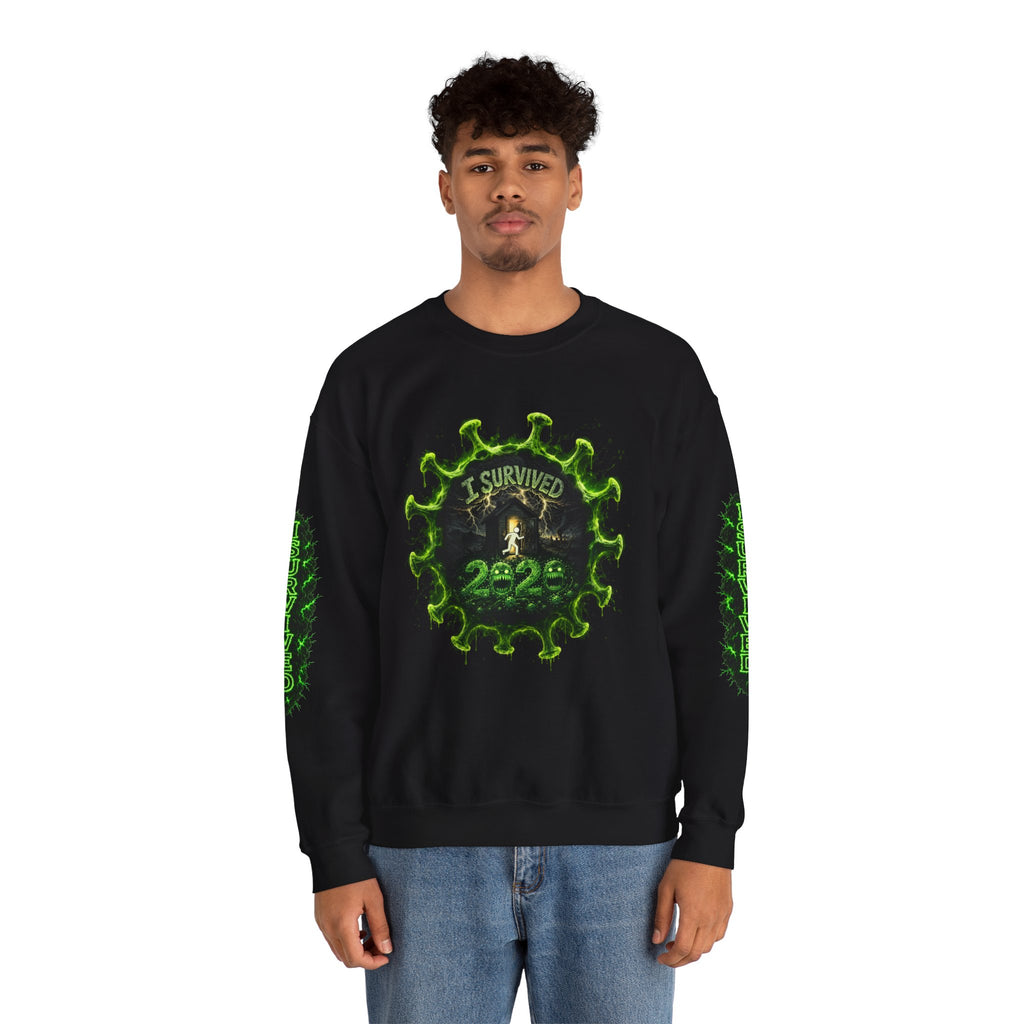 I Survived 2020 — Director's Cut S1:E2 "The Coming of COVID" | Pandemic Edition Unisex Heavy Blend™ Crewneck Sweatshirt