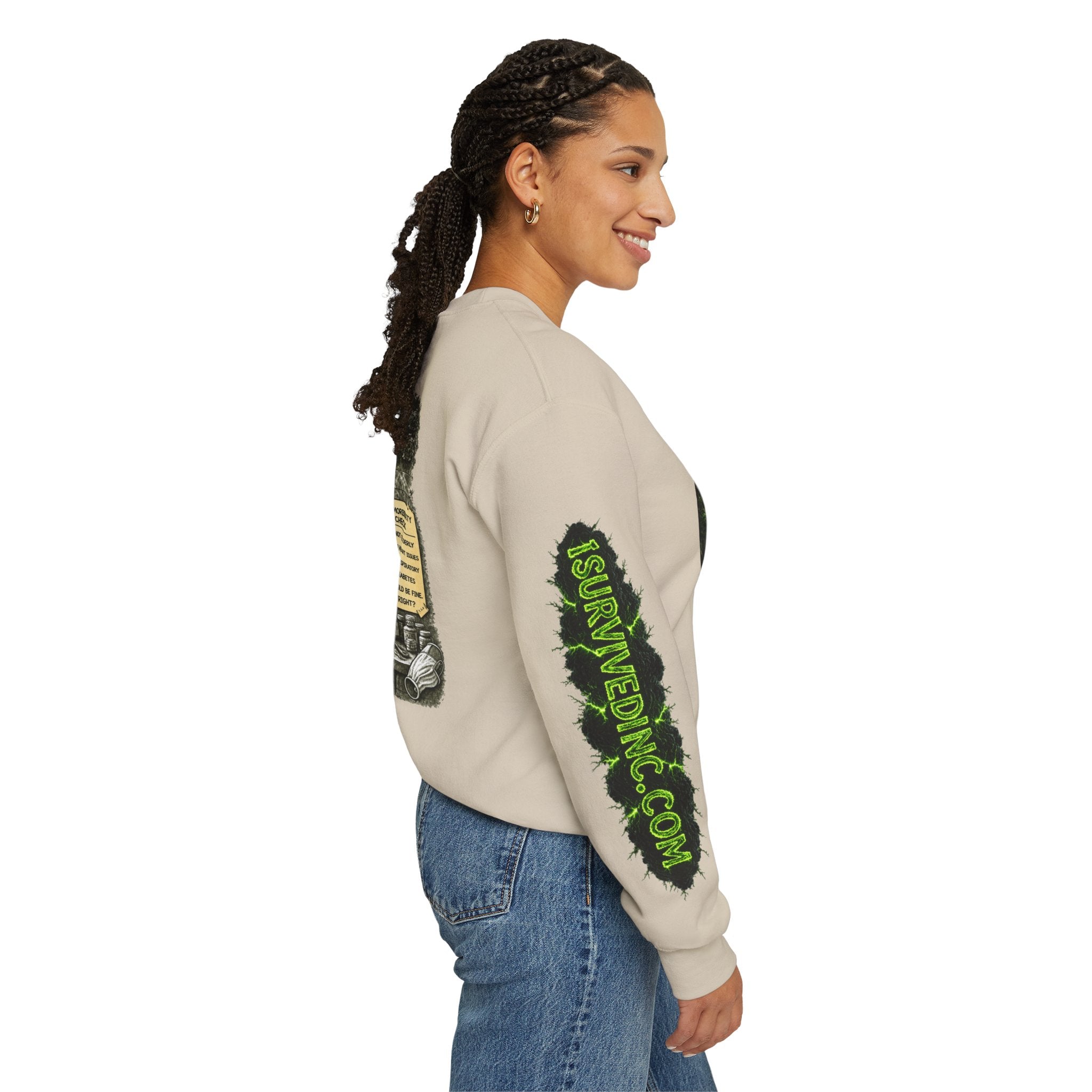 I Survived 2020 — PANDEMIC S1:E1: "COVID-19: The Coronavirus" Unisex Heavy Blend™ Crewneck Sweatshirt