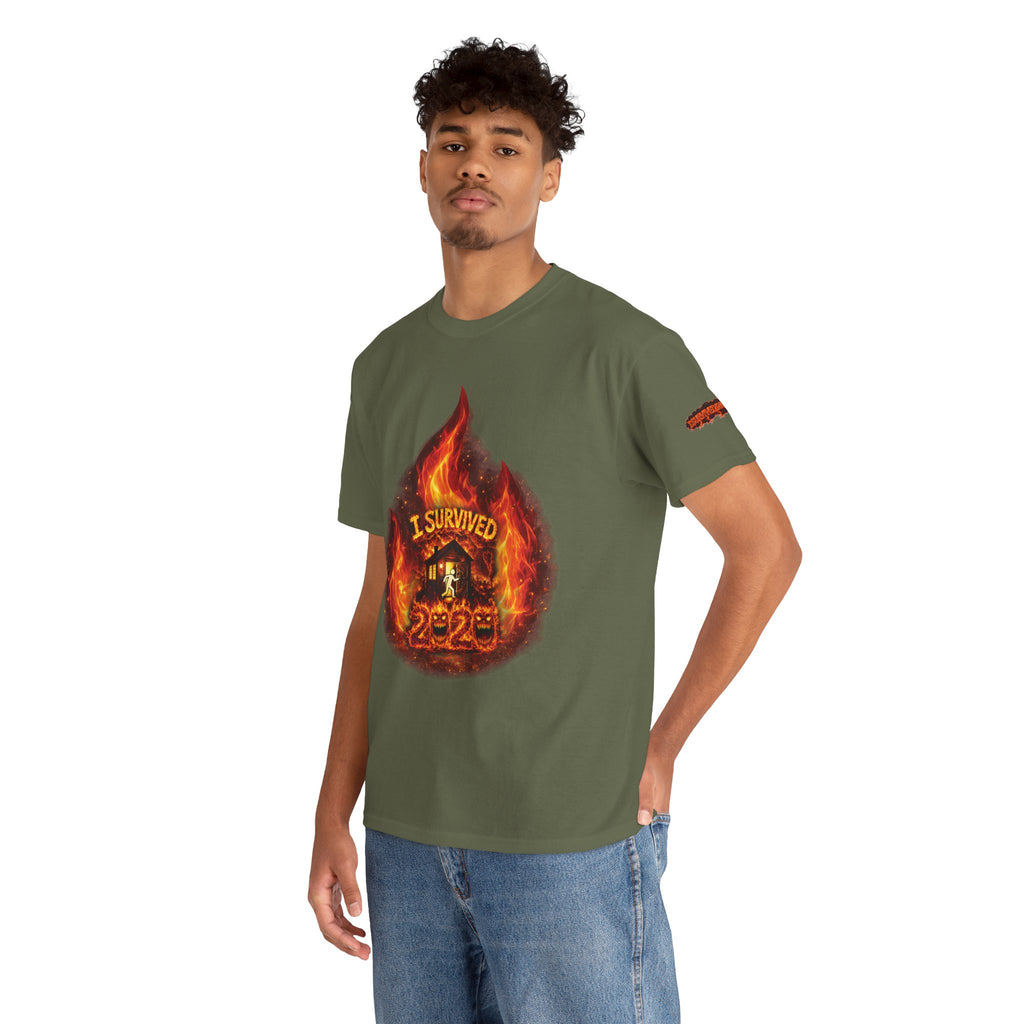 I Survived 2020 — Director's Cut S2:E1 "Berry Creek" | Wildfire Edition Memorial Unisex Heavy Cotton Tee (SPECIAL EDITION)
