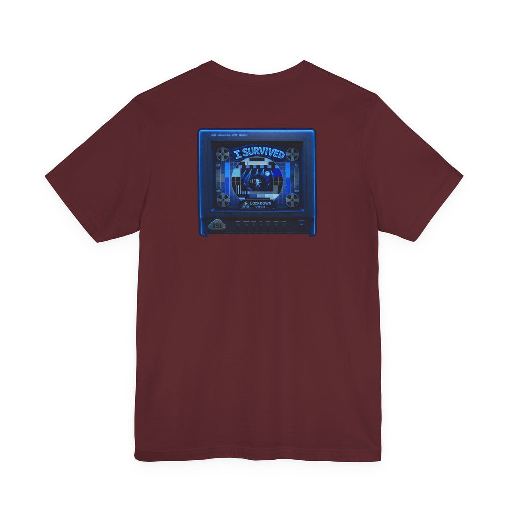 I Survived 2020 — "Please Stand By" Test Pattern Tee Lockdown Summer Exclusive Unisex Jersey Short Sleeve Tee