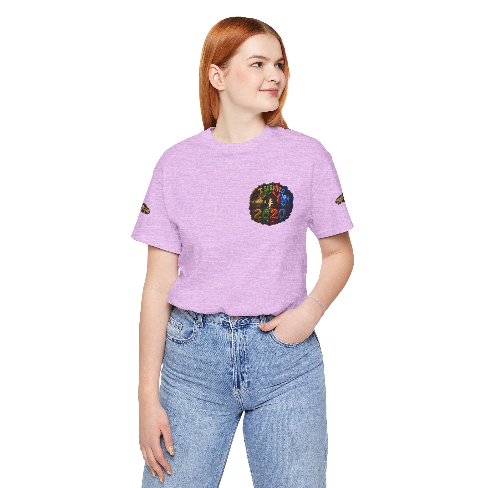 I Survived 2020 — "No Signal" Test Pattern Tee Alien Broadcast Finale Summer Premiere Unisex Jersey Short Sleeve Tee