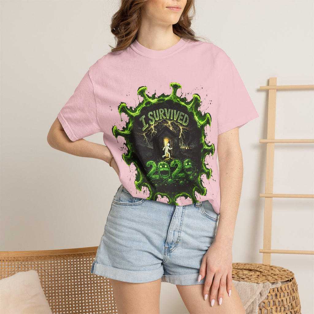 I Survived 2020 — Director's Cut S1:E4 "Mask Madness Mayhem Moment" | Pandemic Edition Unisex Garment-Dyed T-shirt