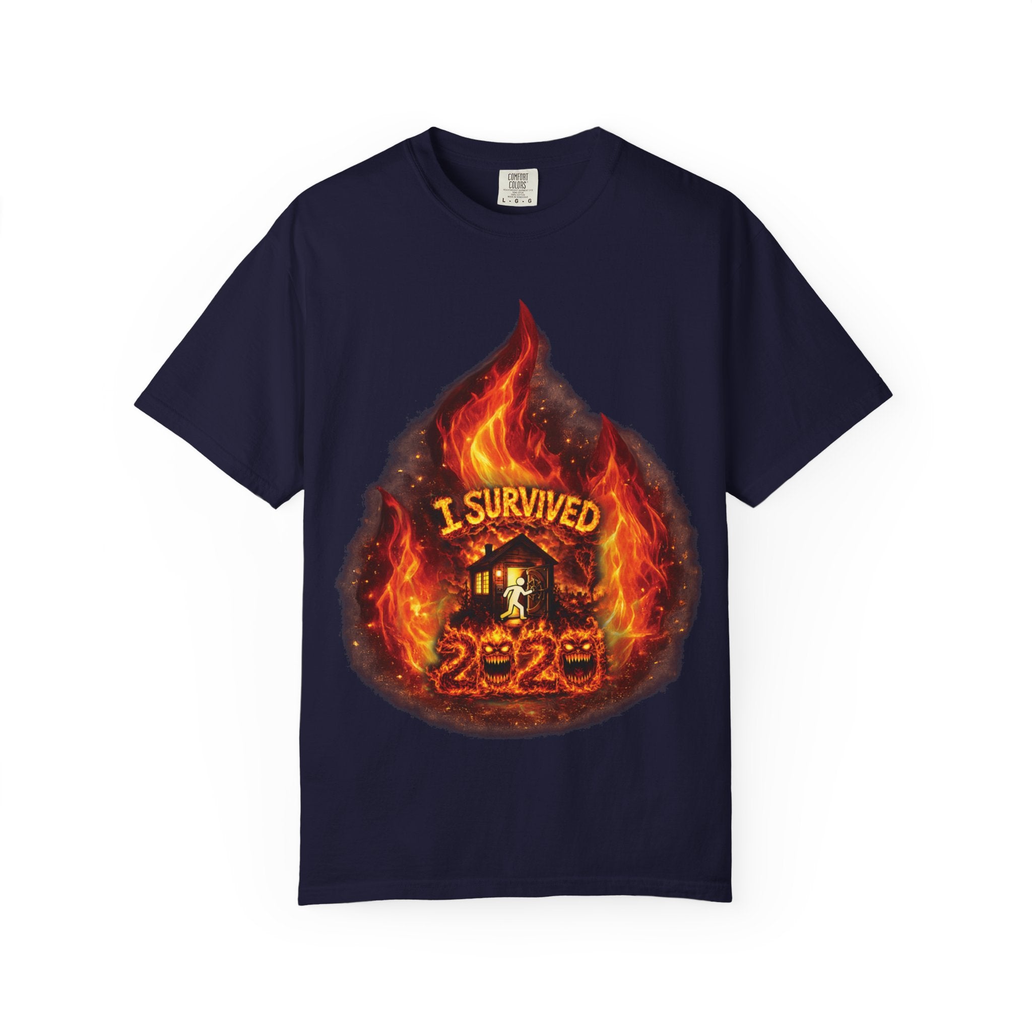 I Survived 2020 — Director's Cut S2:E3 "The California Wildfires" | Wildfire Edition Memorial Unisex Garment-Dyed T-shirt
