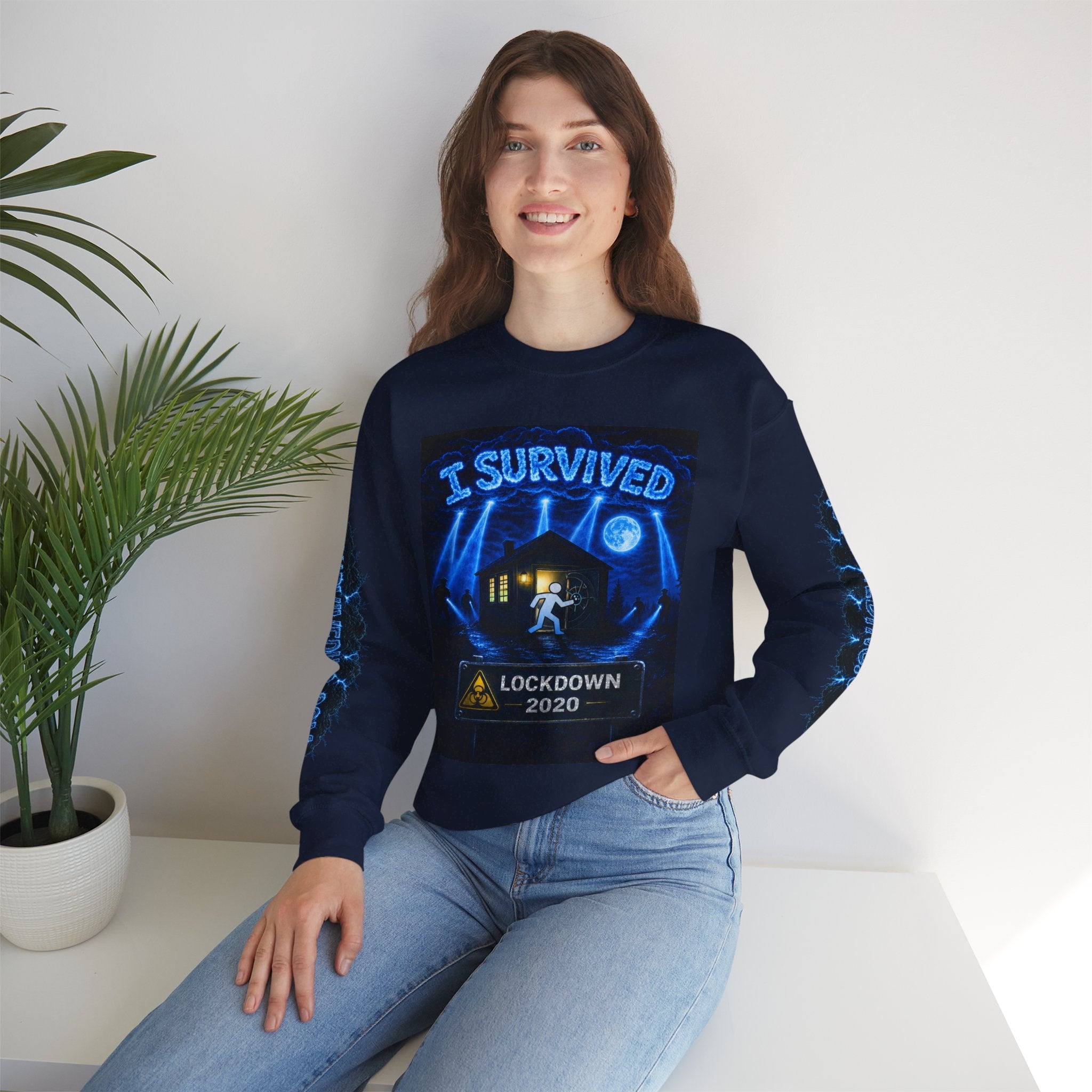 I Survived 2020 — LOCKDOWN S3:E1: "Quarantine" Unisex Heavy Blend™ Crewneck Sweatshirt