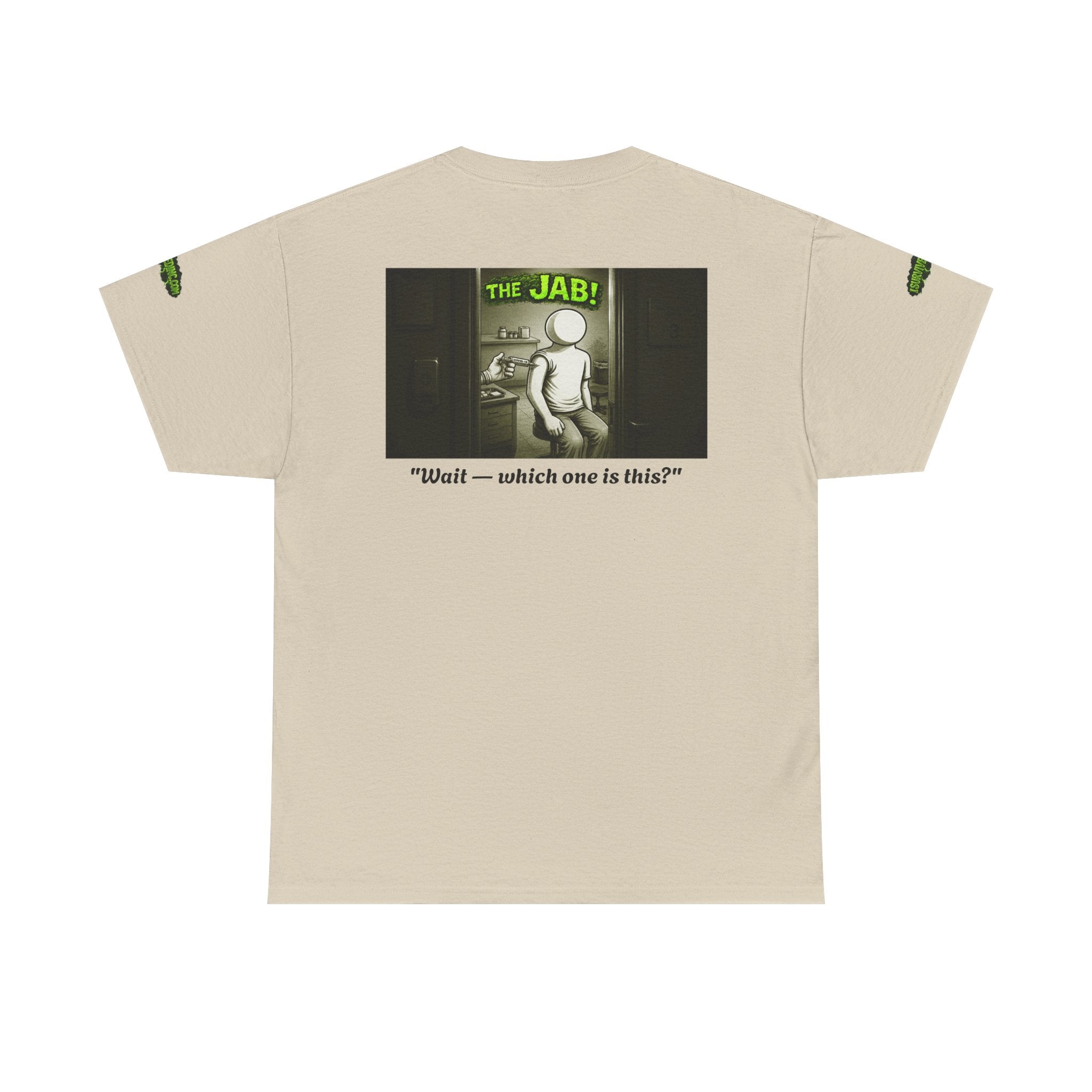 I Survived 2020 — PANDEMIC S1:E3: Director's Cut Special Edition "The Jab!" Unisex Heavy Cotton Tee