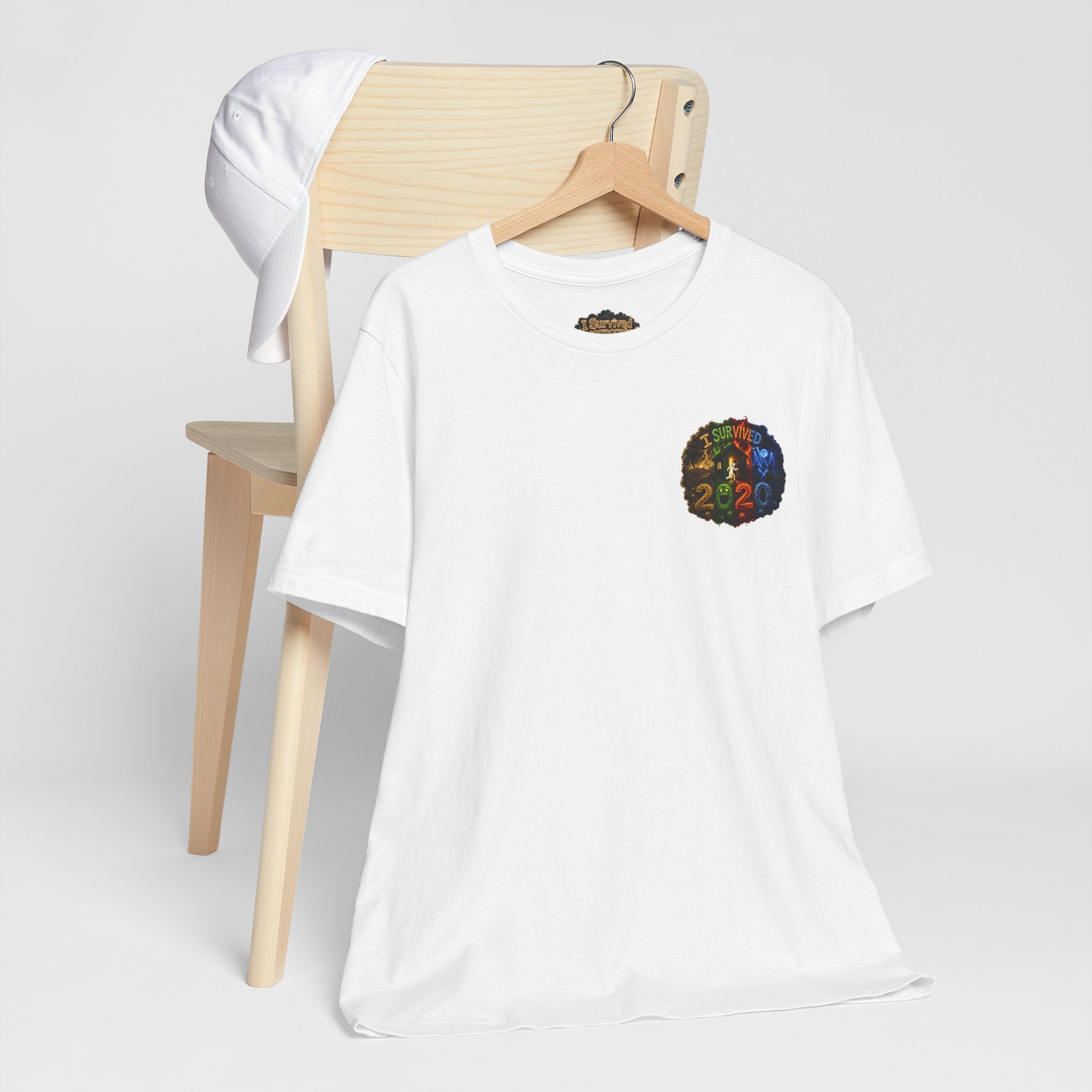 I Survived 2020 — "No Signal" Test Pattern Tee Alien Broadcast Finale Summer Premiere Unisex Jersey Short Sleeve Tee