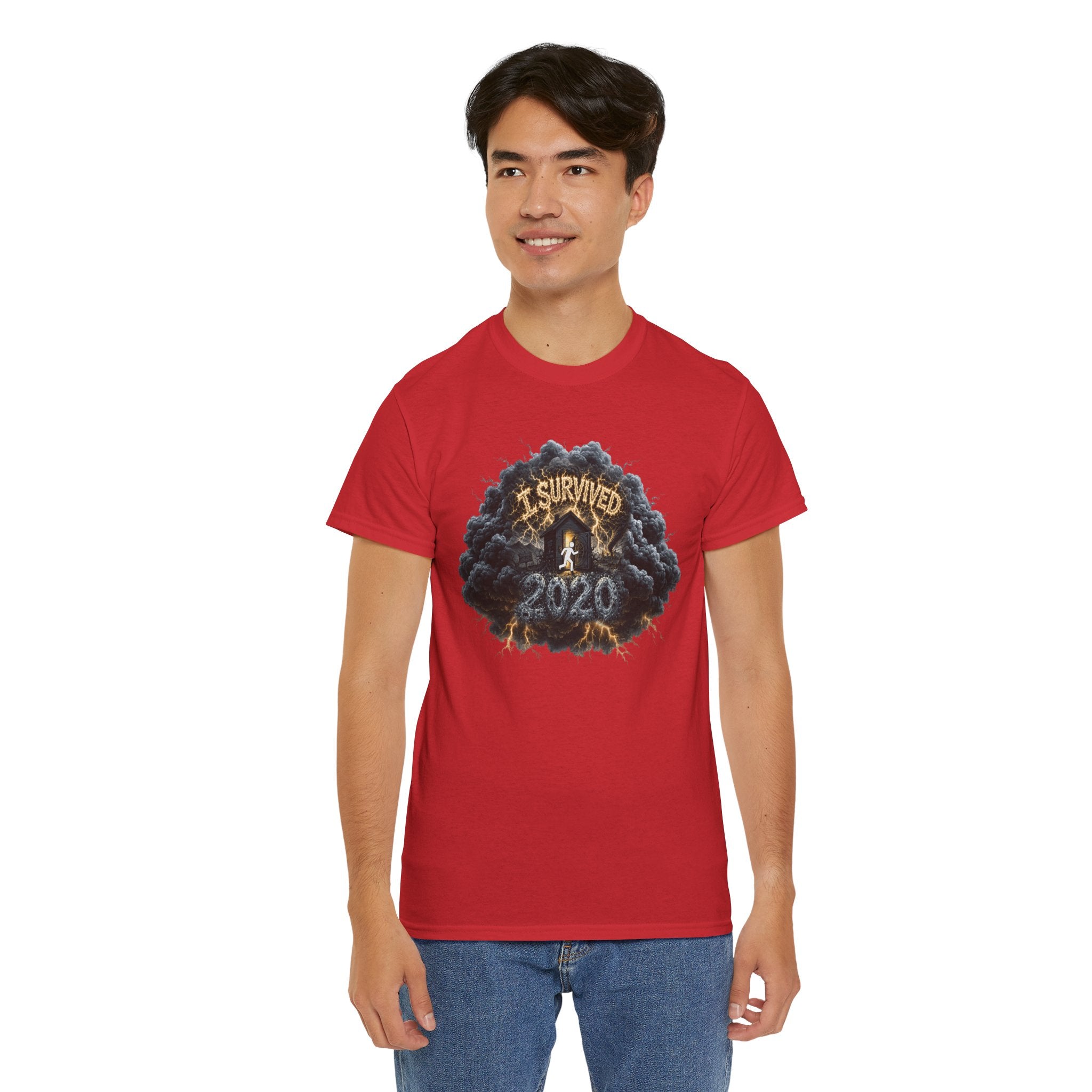 I Survived 2020 —  Deriector's Cut Original Design Teaser Tee | Season 1 Premiere Drop Unisex Heavy Cotton Tee