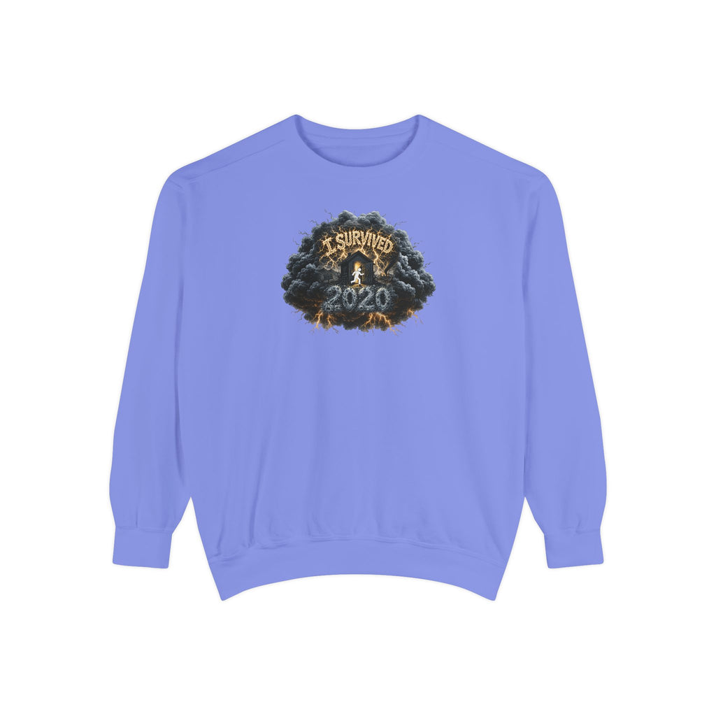 I Survived 2020 — Original PILOT Design: Director's Cut Unisex Garment-Dyed Sweatshirt