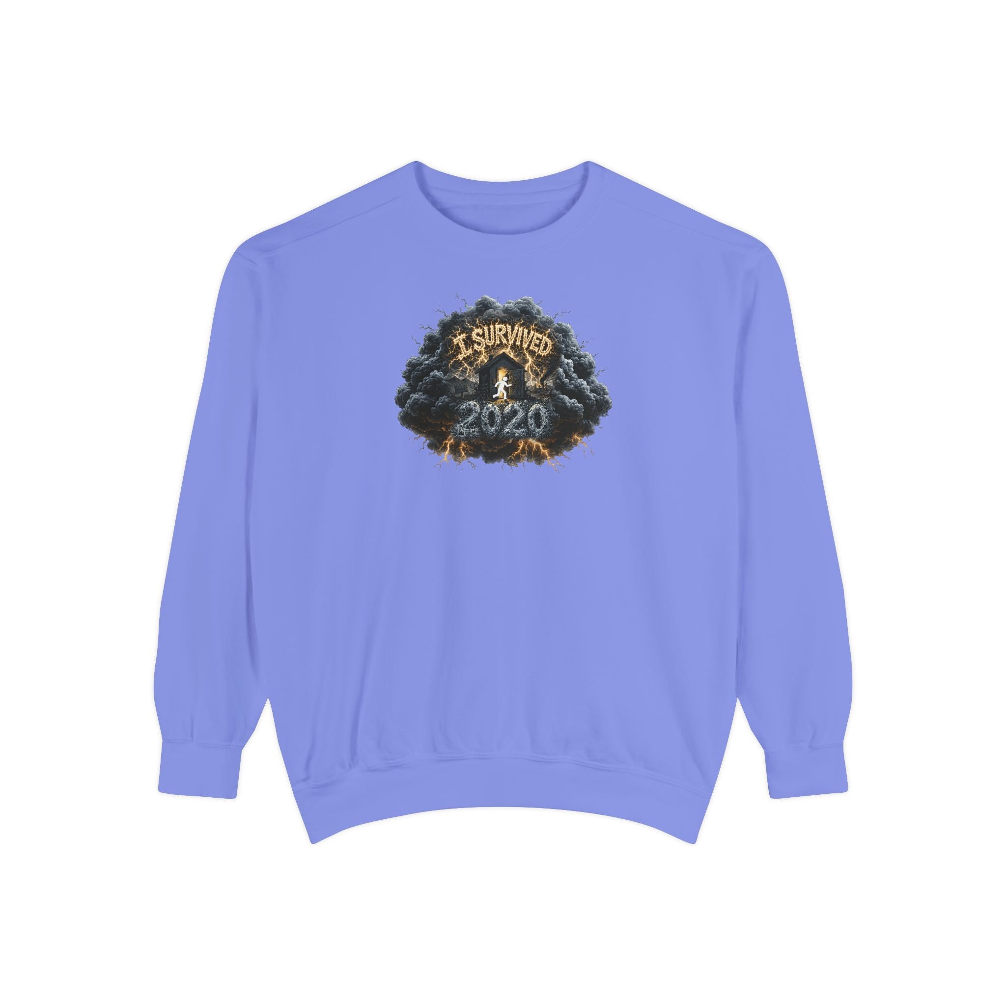 I Survived 2020 — Original PILOT Design: Director's Cut Unisex Garment-Dyed Sweatshirt