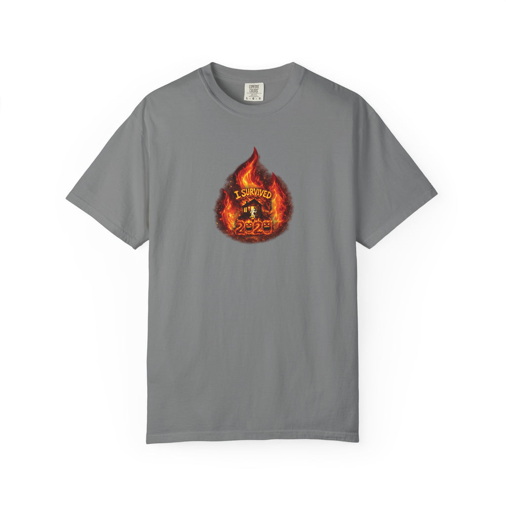 I Survived 2020 — WILDFIRES S2:E4: Director's Cut "Western U.S. Wildfire Season" Memorial Unisex Garment-Dyed T-shirt