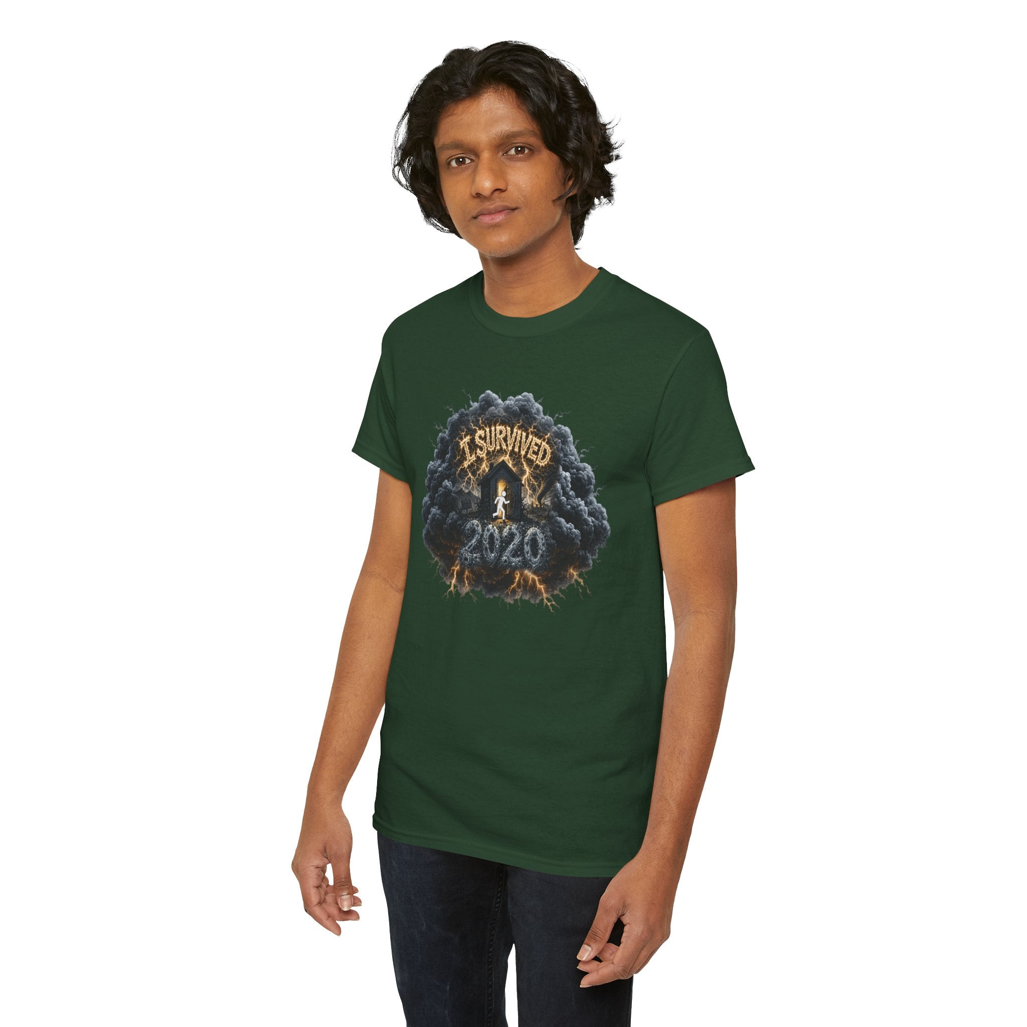 I Survived 2020 —  Deriector's Cut Original Design Teaser Tee | Season 1 Premiere Drop Unisex Heavy Cotton Tee