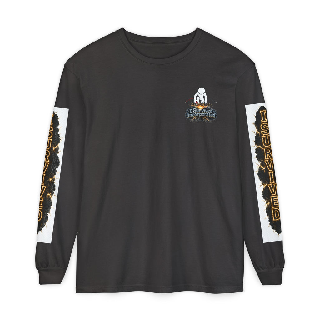 I Survived 2020 — "Please Stand By" Test Pattern Tee Special Edition Summer Premier Unisex Garment-Dyed Long Sleeve T-Shirt