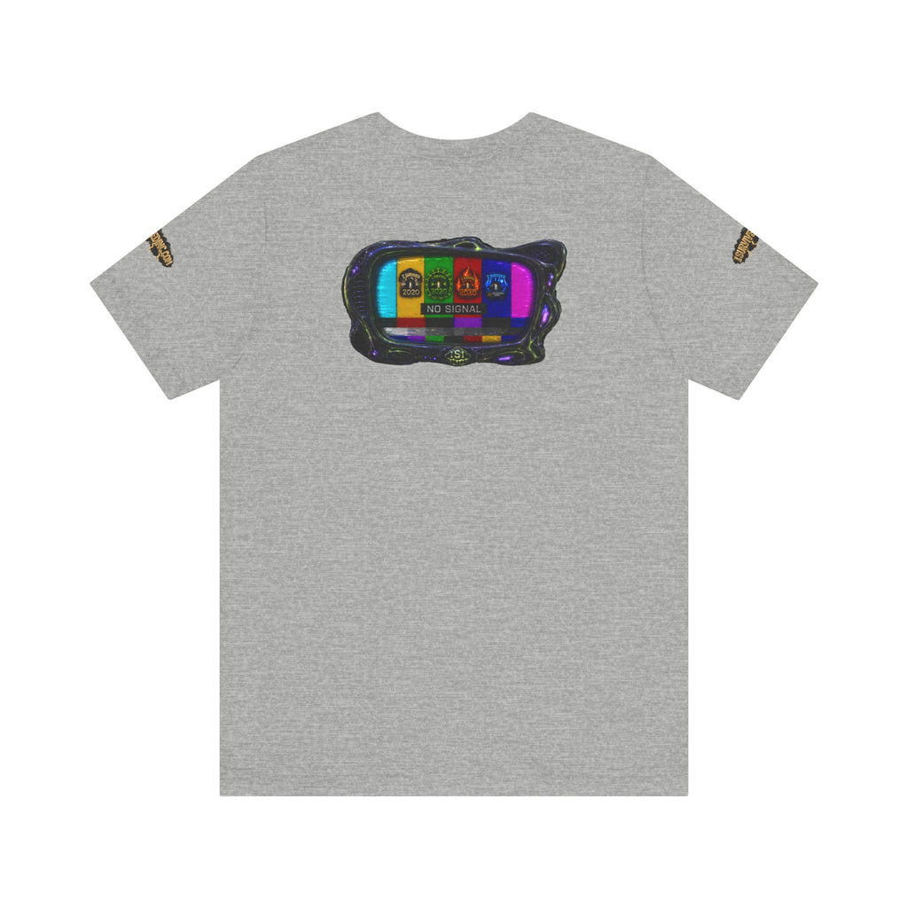 I Survived 2020 — "No Signal" Test Pattern Tee Alien Broadcast Finale Summer Premiere Unisex Jersey Short Sleeve Tee