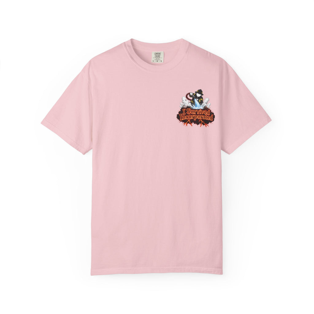 I Survived 2020 — "Please Stand By" Test Pattern Tee Wildfire Signal Edition Summer Premiere Unisex Garment-Dyed T-shirt